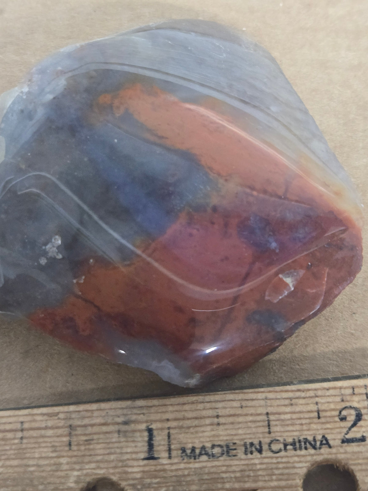 Yellowcat Red Agate specimen