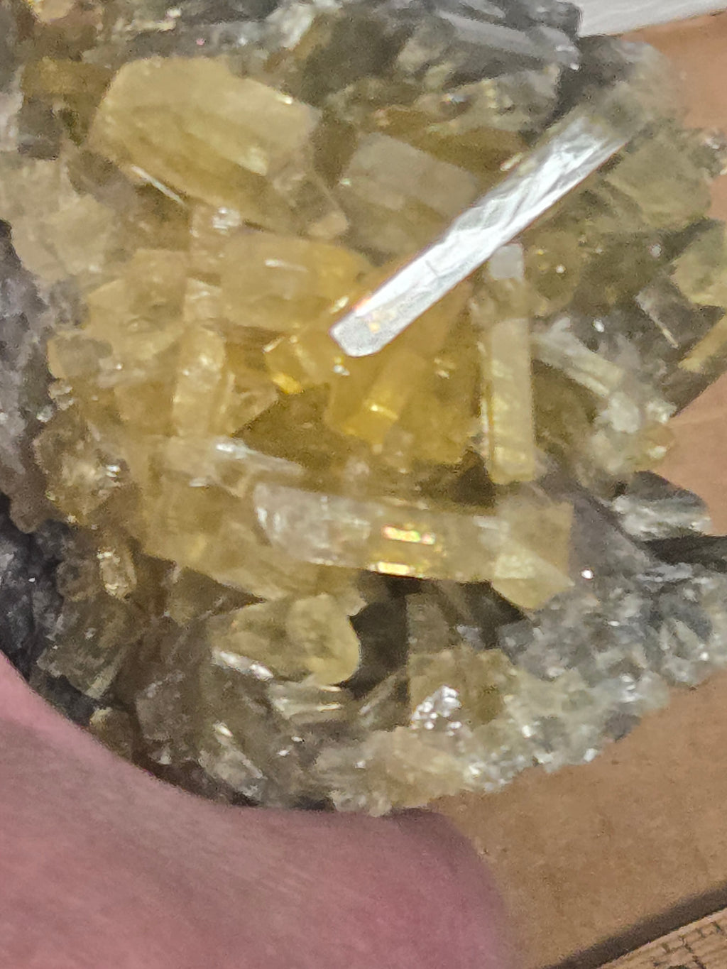 Barite crystals