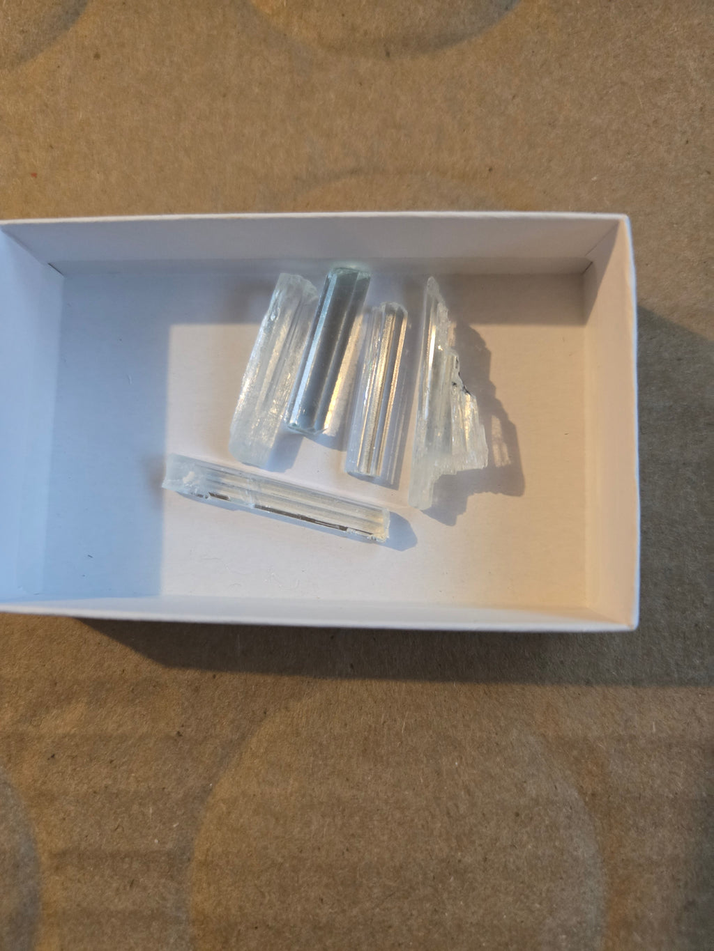 Aquamarine crystal lot