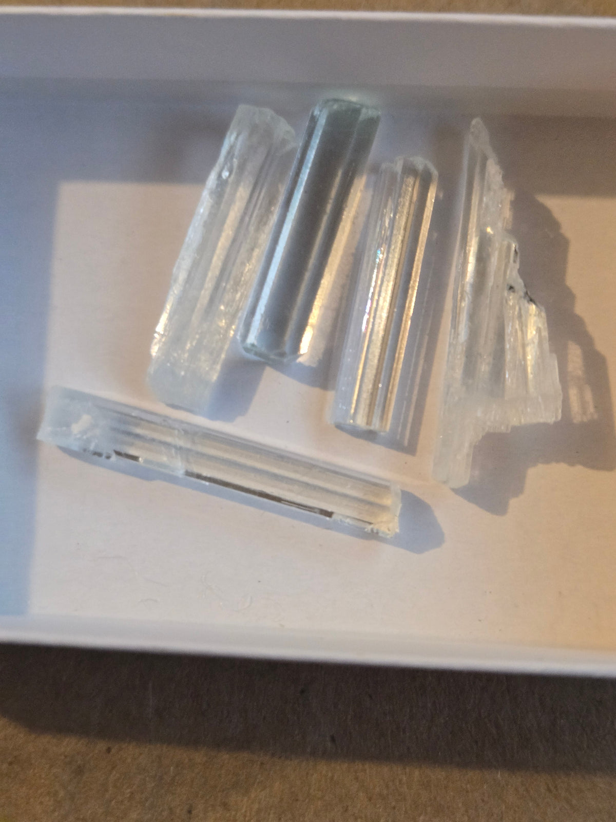 Aquamarine crystal lot