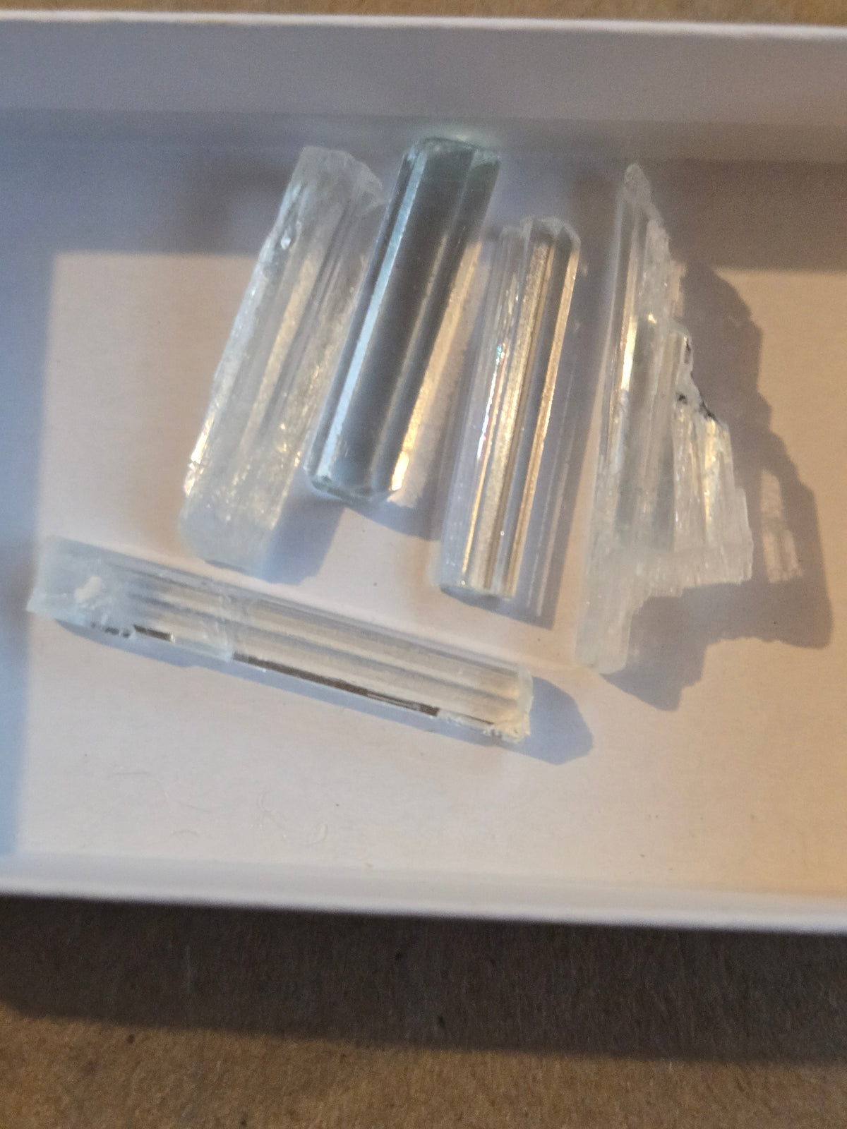 Aquamarine crystal lot