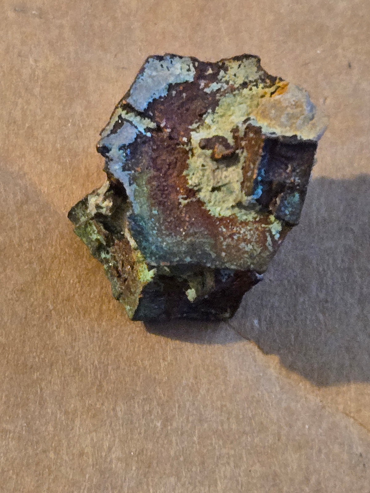 Copper pseudo aragonite