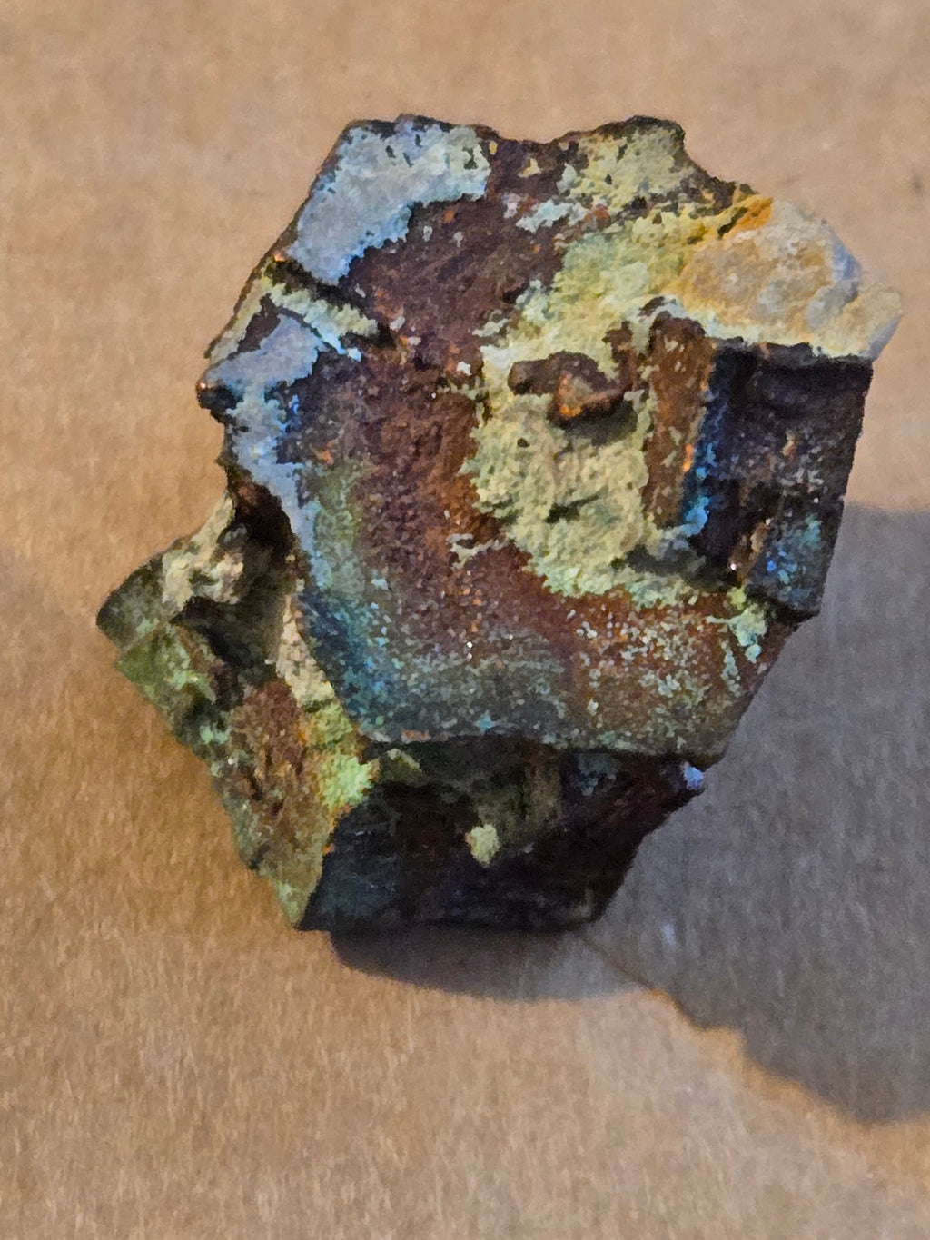Copper pseudo aragonite