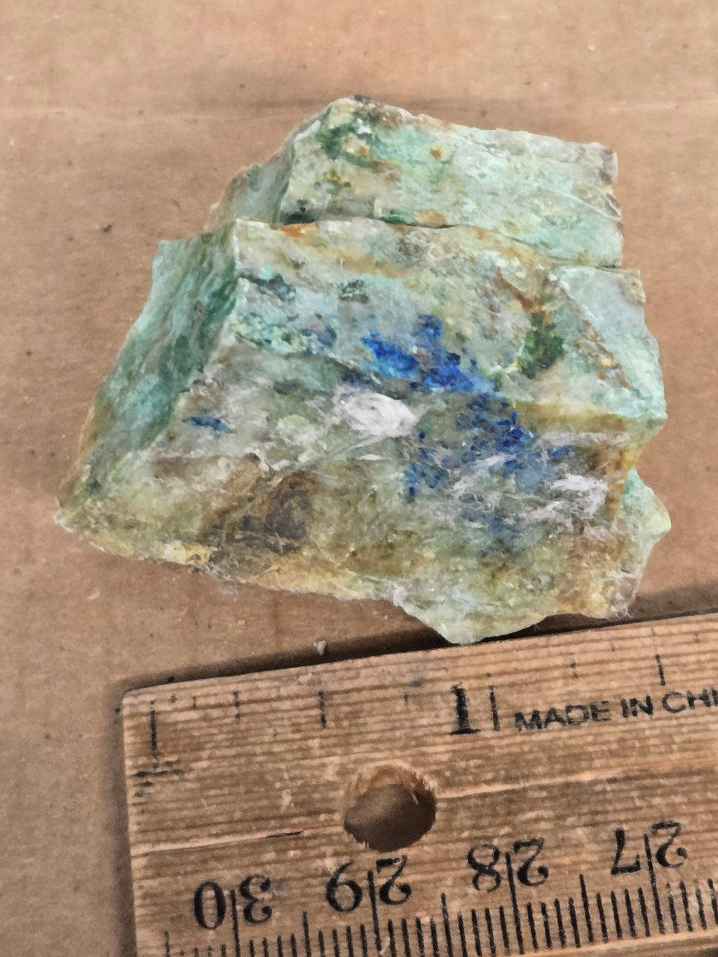 Azurite cuproromeite