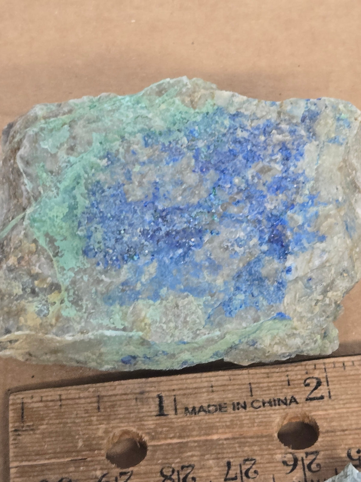 Azurite cuproromeite