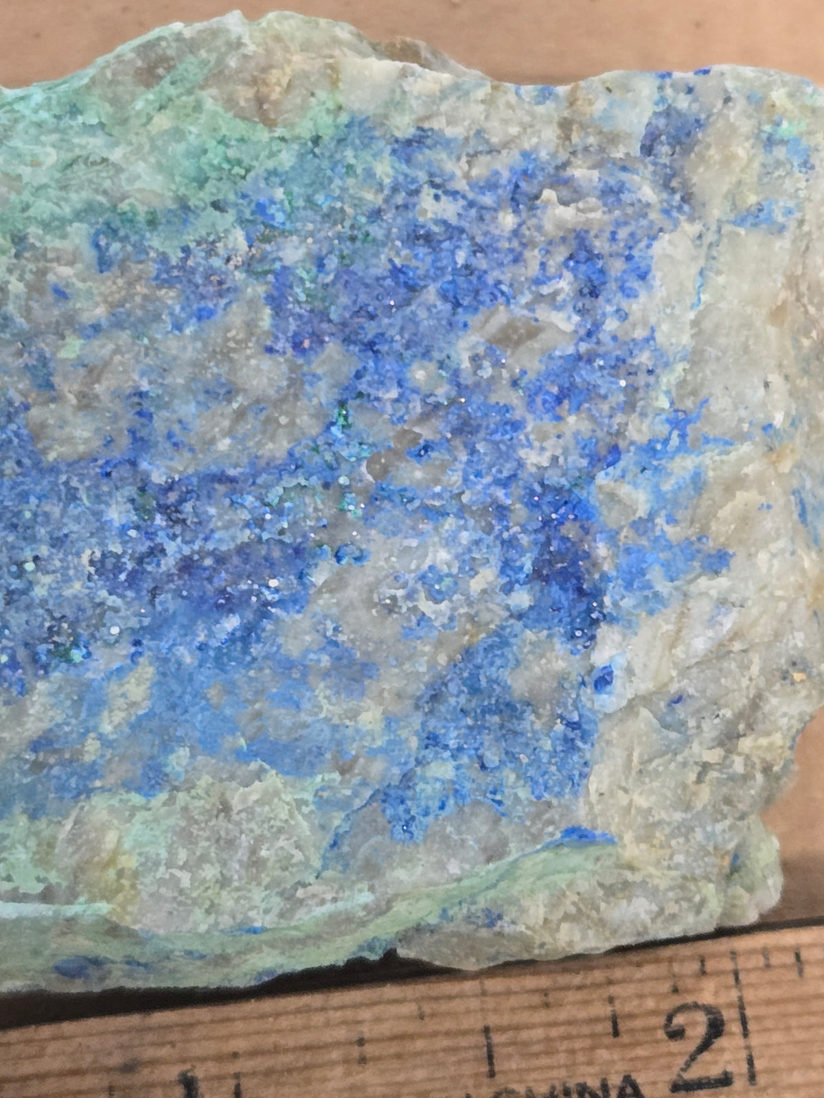 Azurite cuproromeite