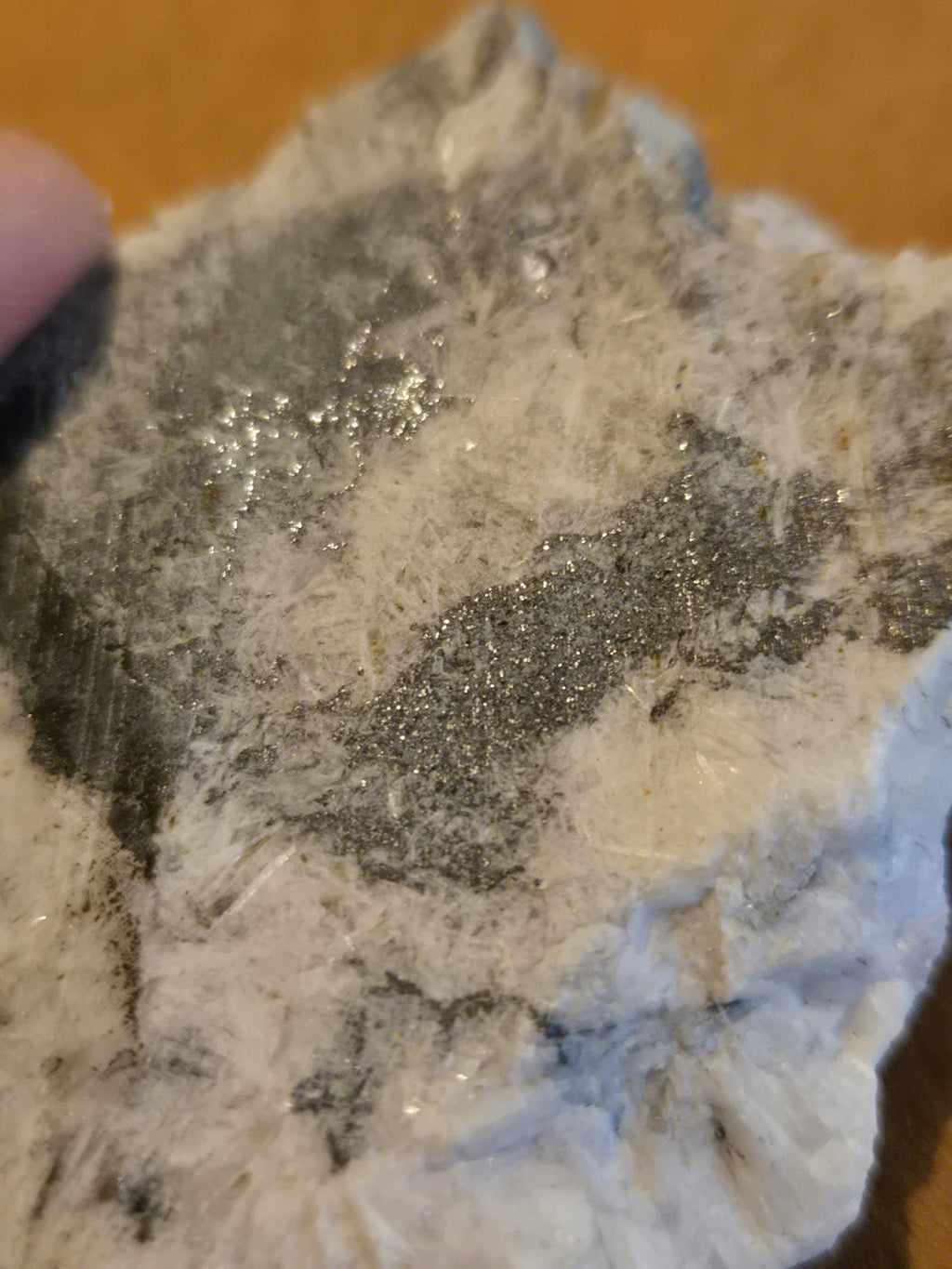 Acanthite with silver