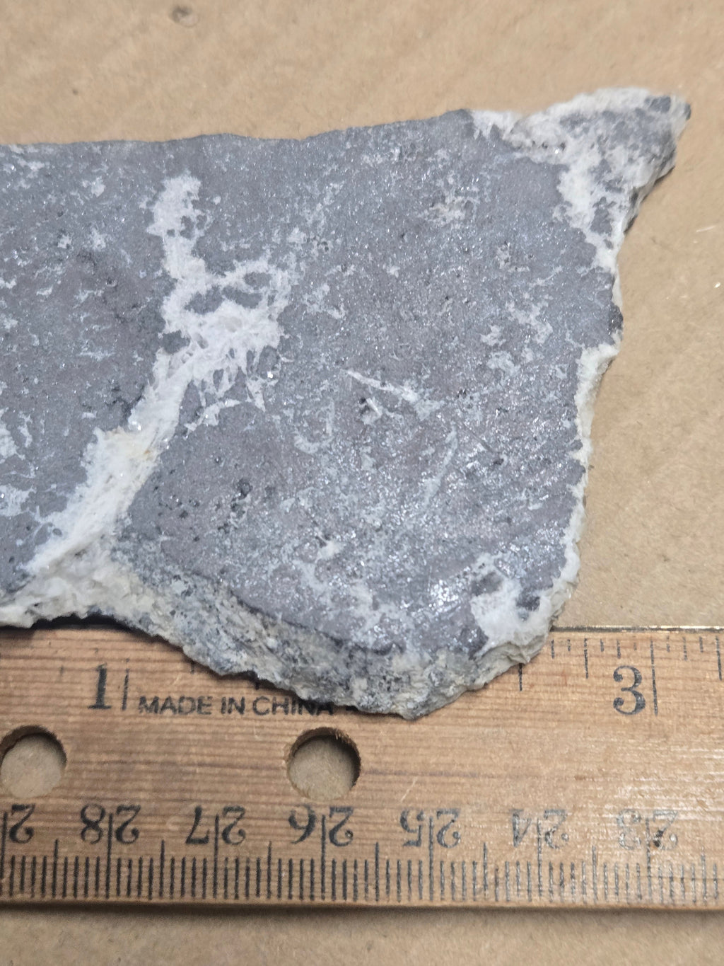 Acanthite with silver