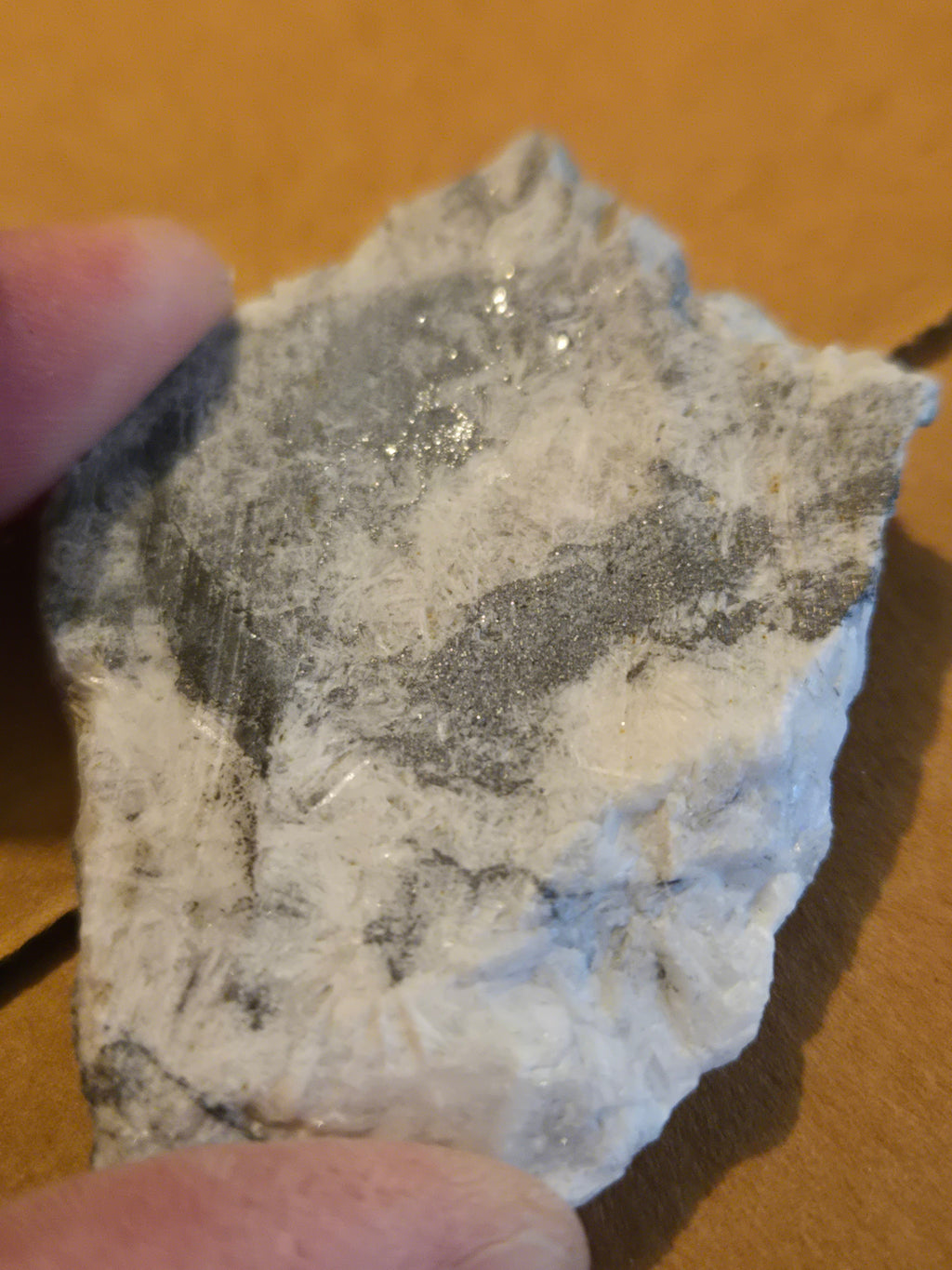 Acanthite with silver