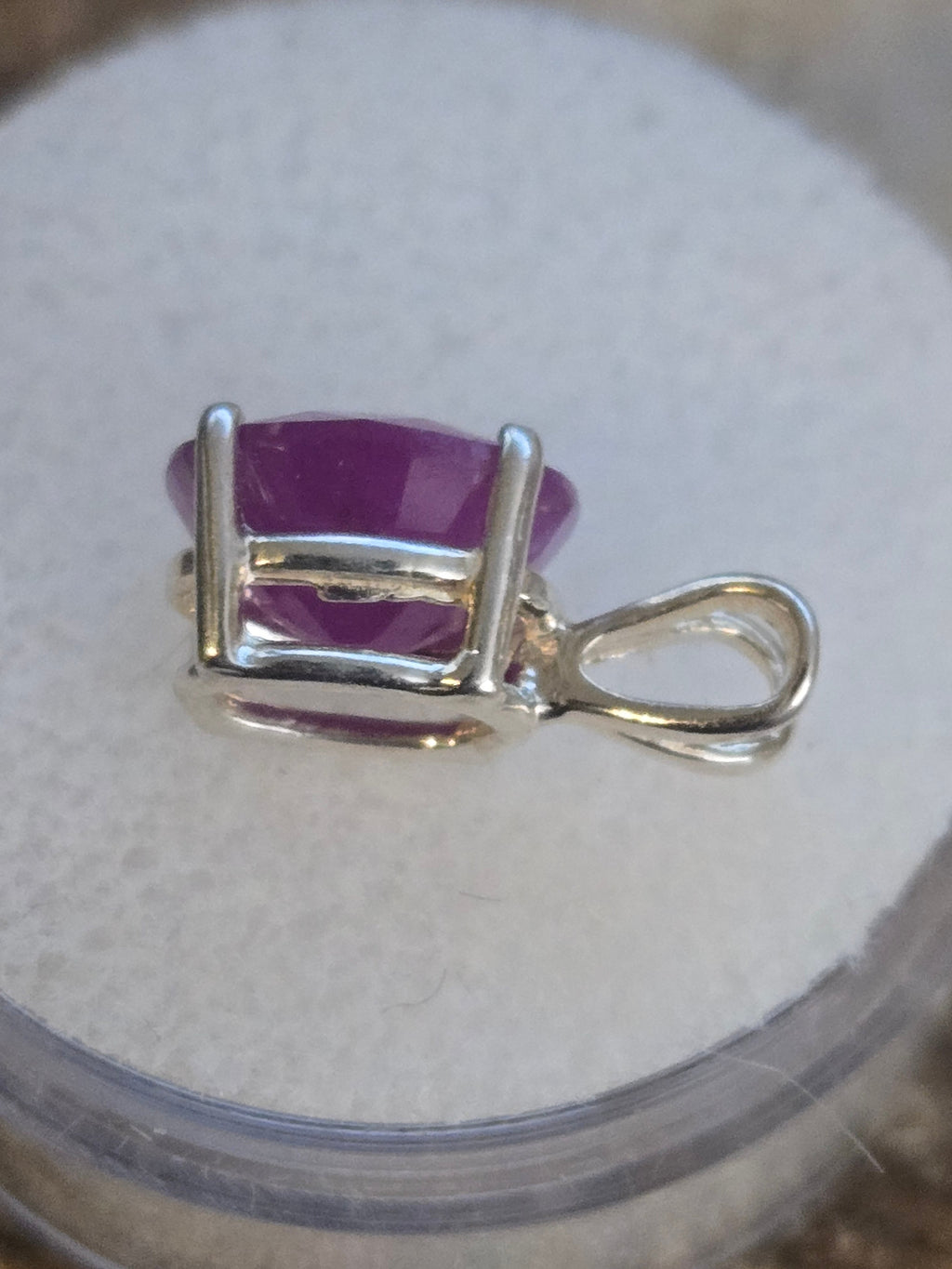 African ruby pendant