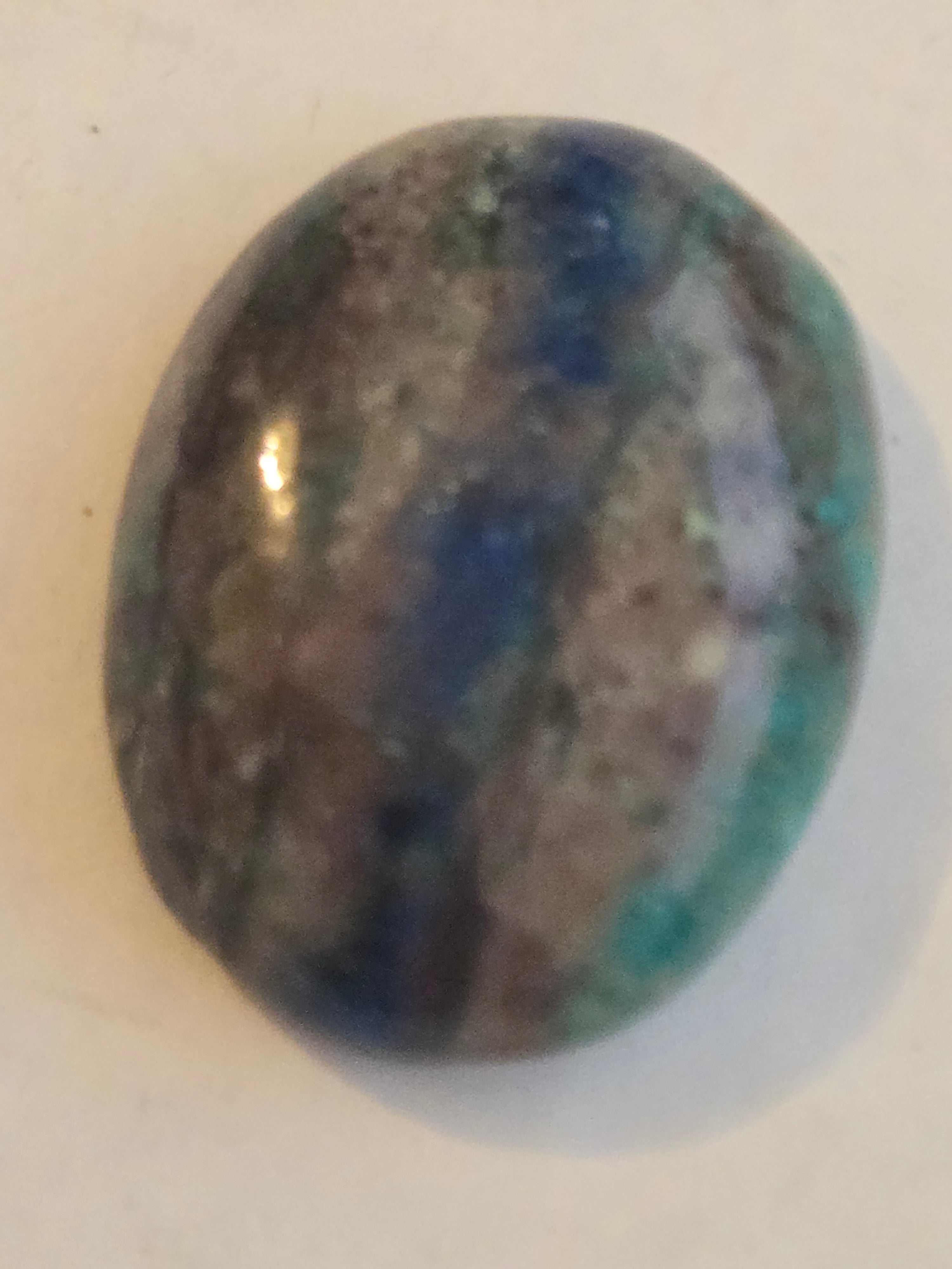 Ajoite Shattuckite Cabochon