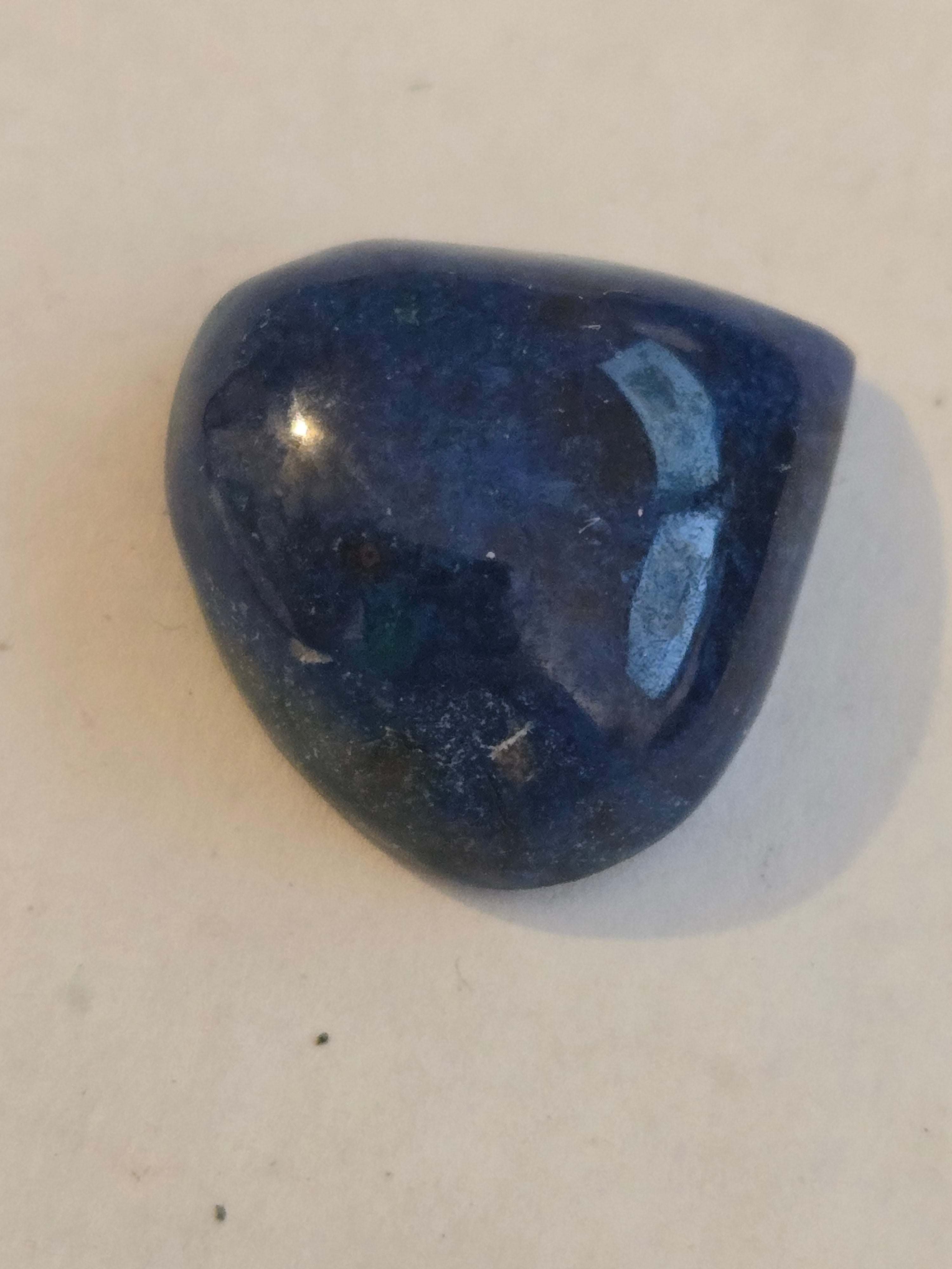 Ajoite Shattuckite Pear Cabochon