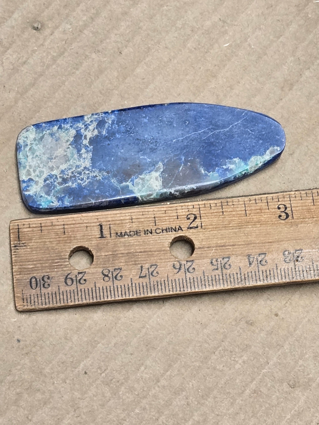 Ajoite shattuckite polished