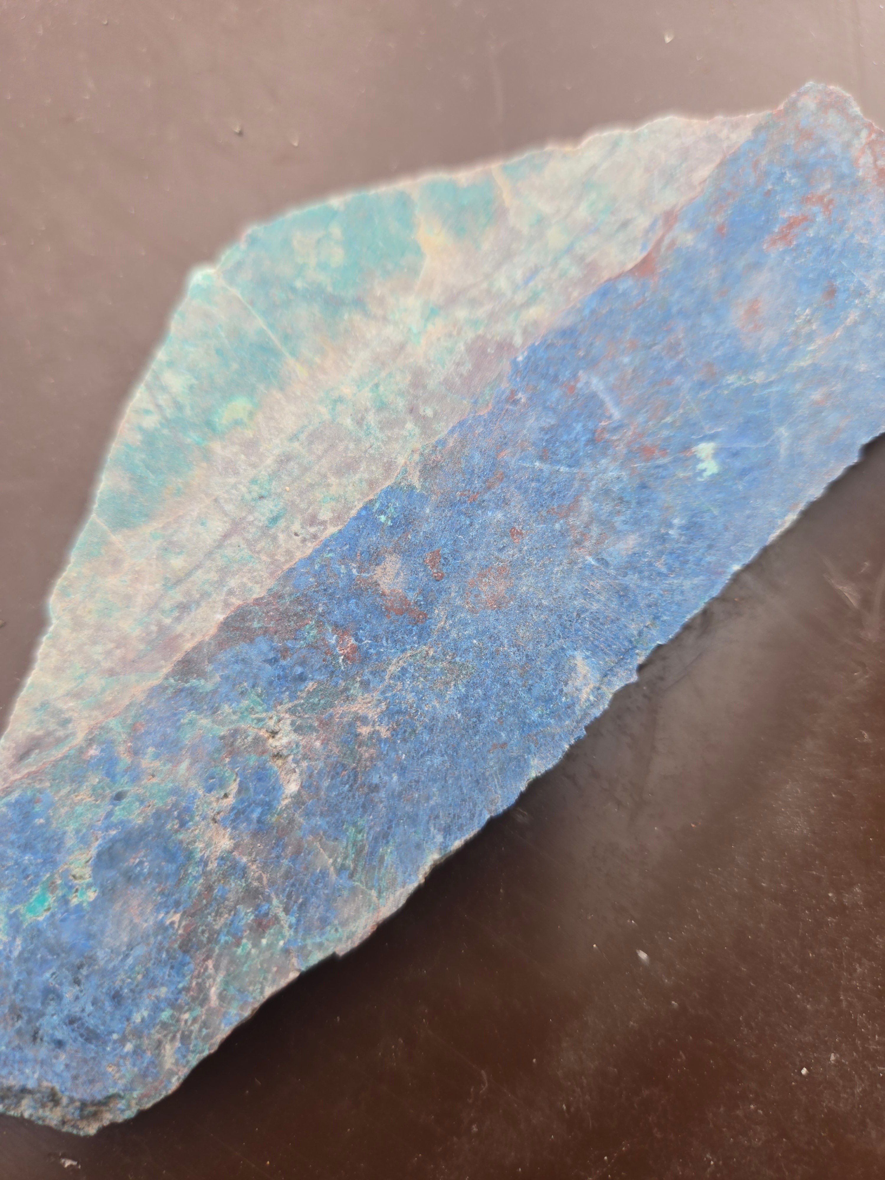 Ajoite with shattuckite slab