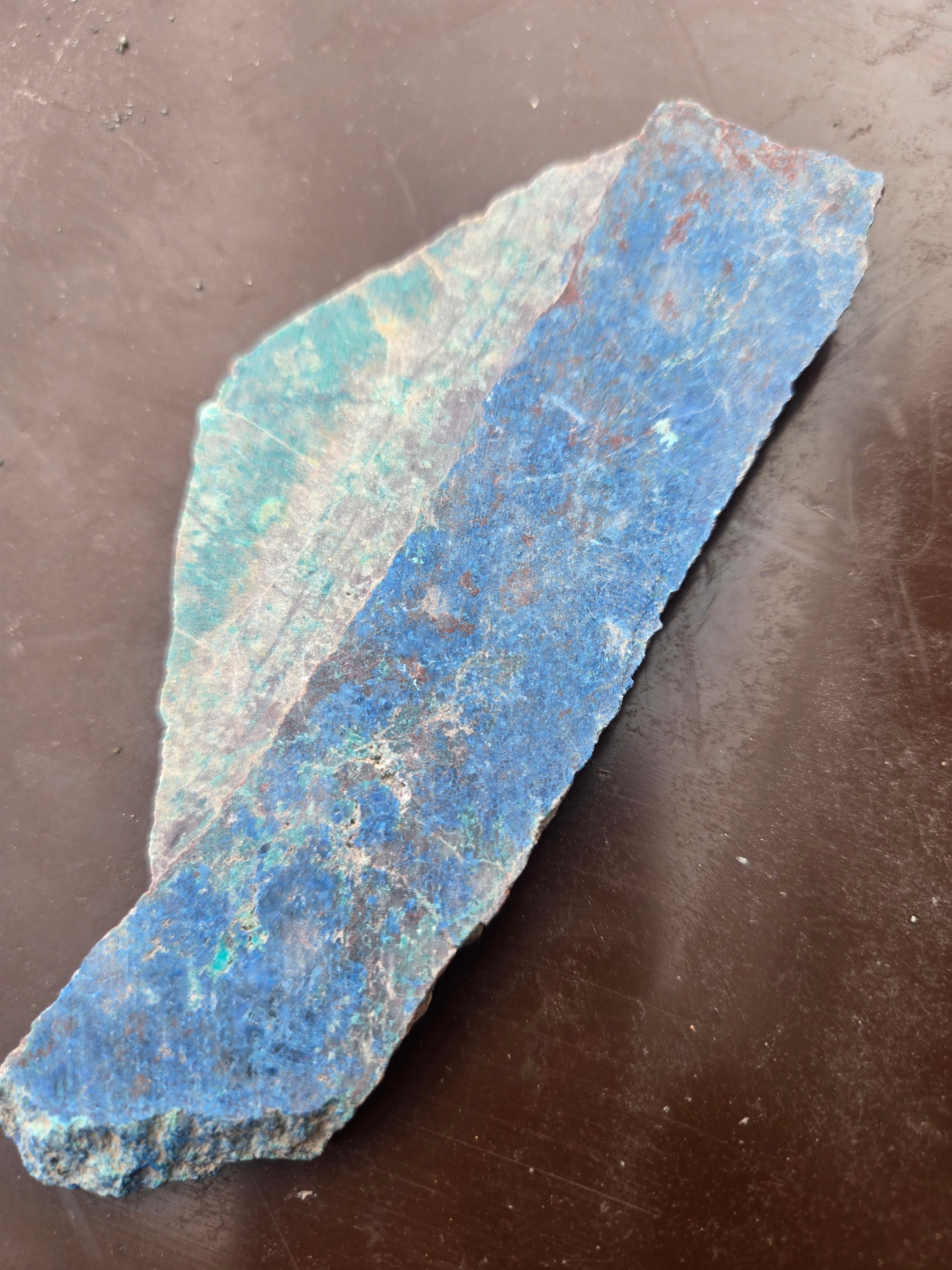 Ajoite with shattuckite slab