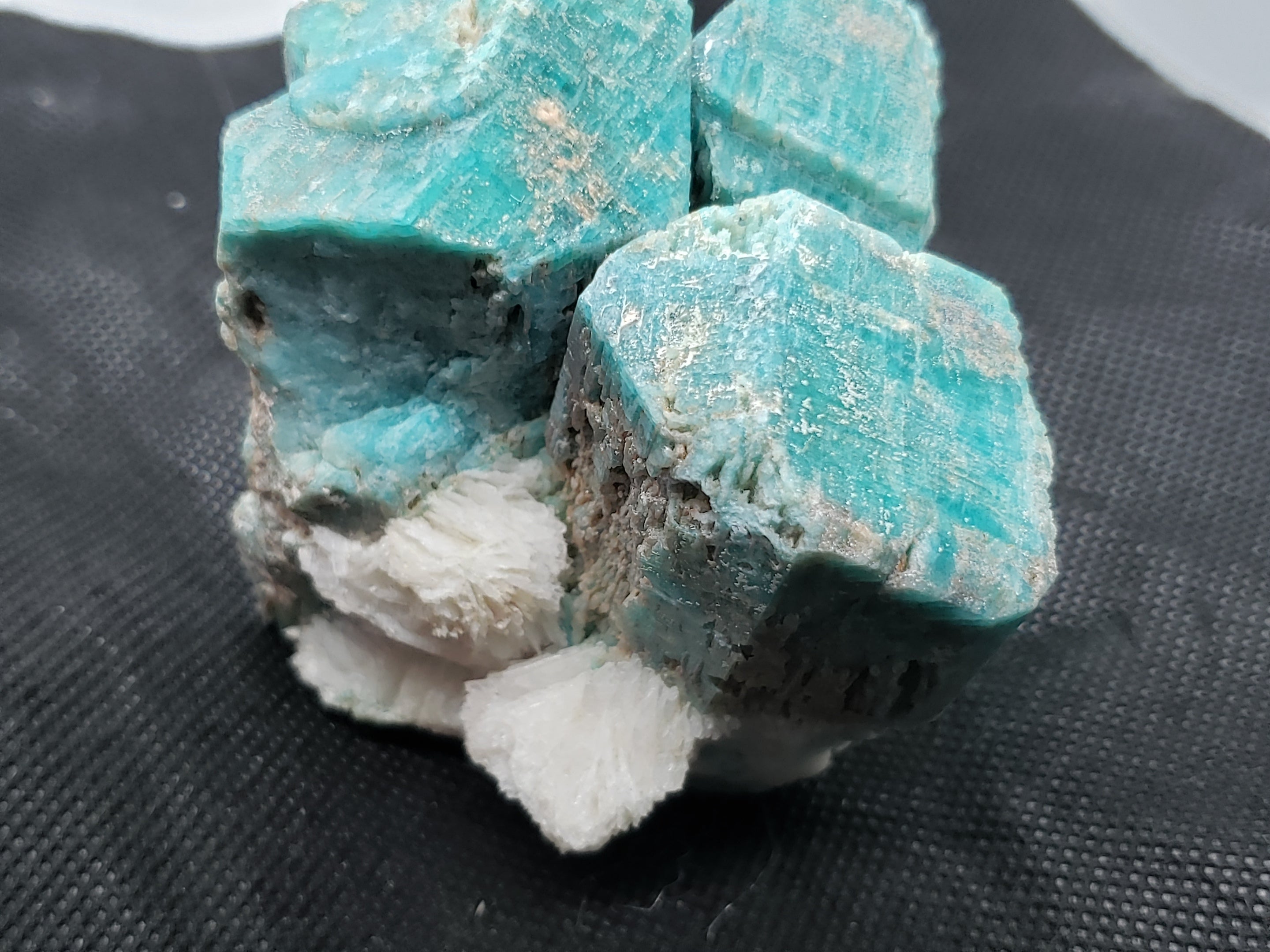 Amazonite with Cleavelandite - Adam's Minerals LLC