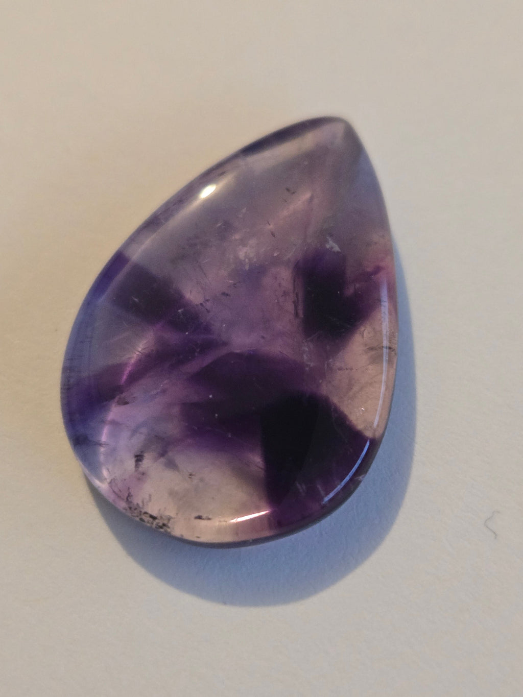 Amethyst pear cabochon