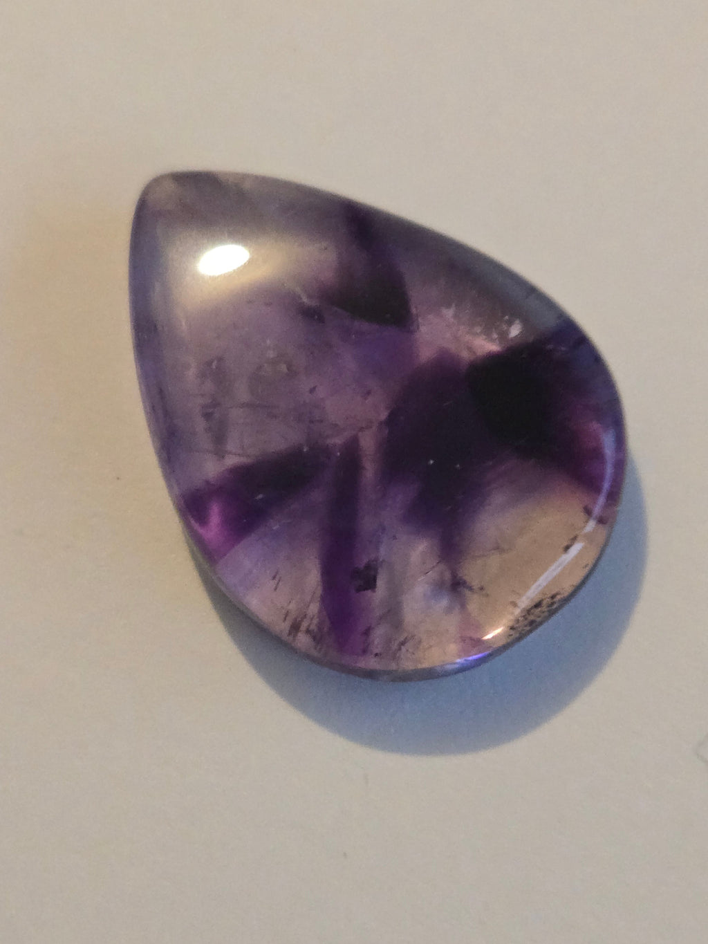 Amethyst pear cabochon