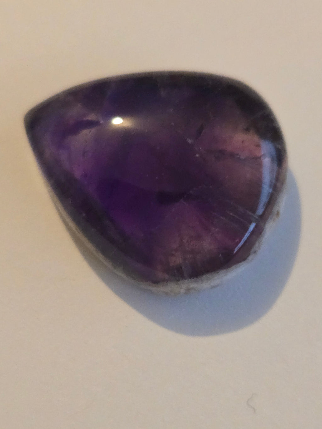 Amethyst pear cabochon