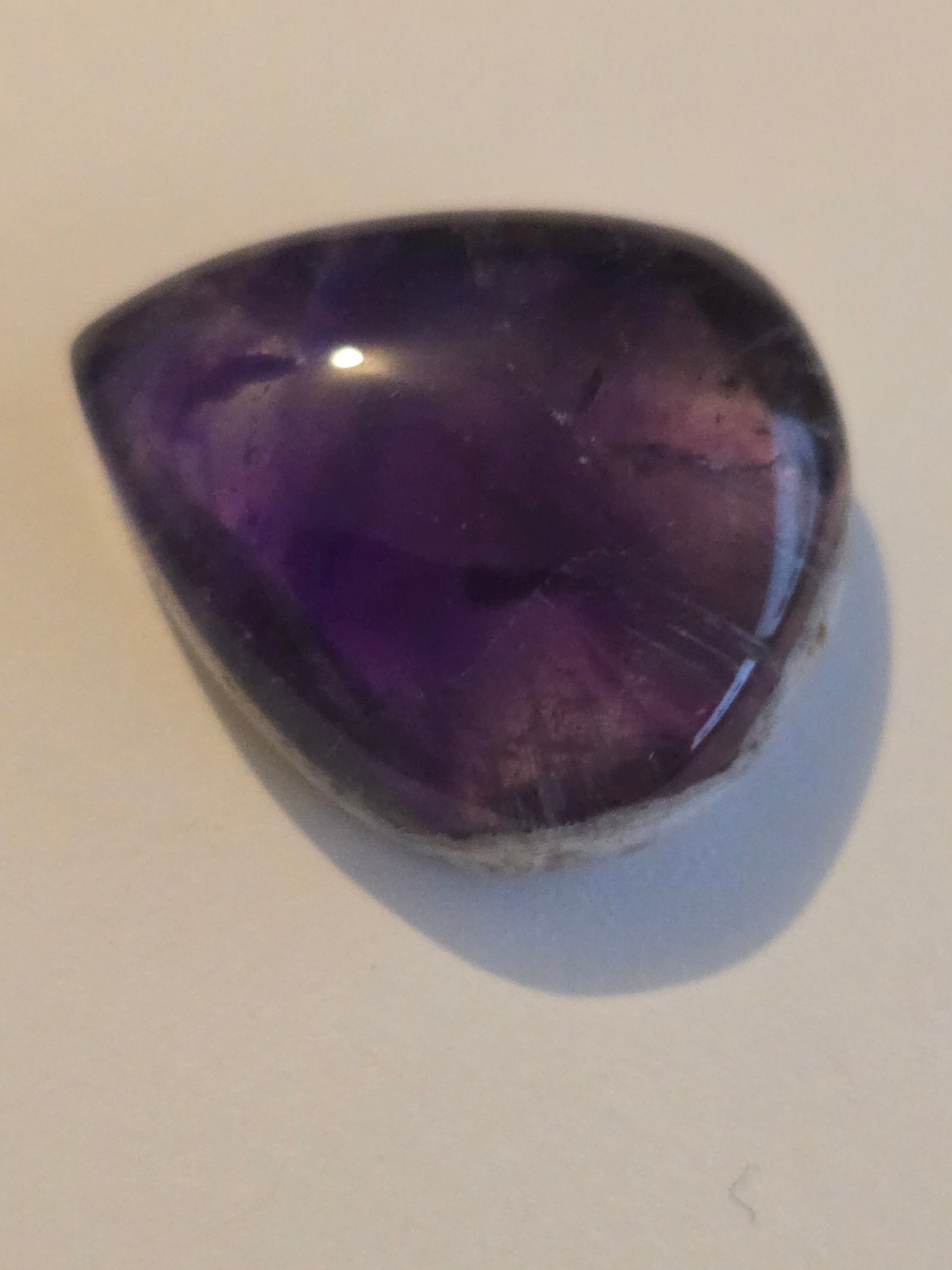 Amethyst pear cabochon