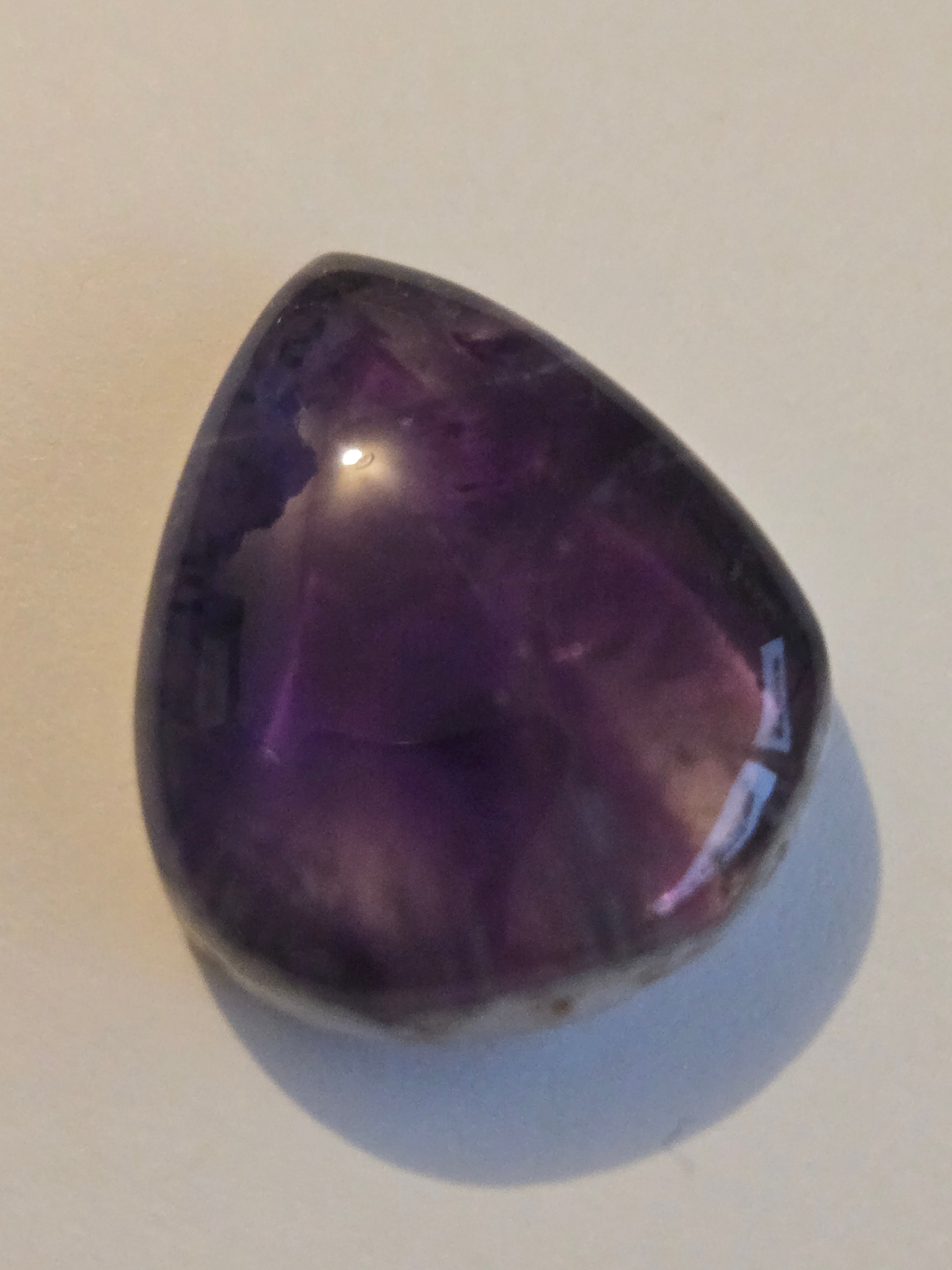 Amethyst pear cabochon