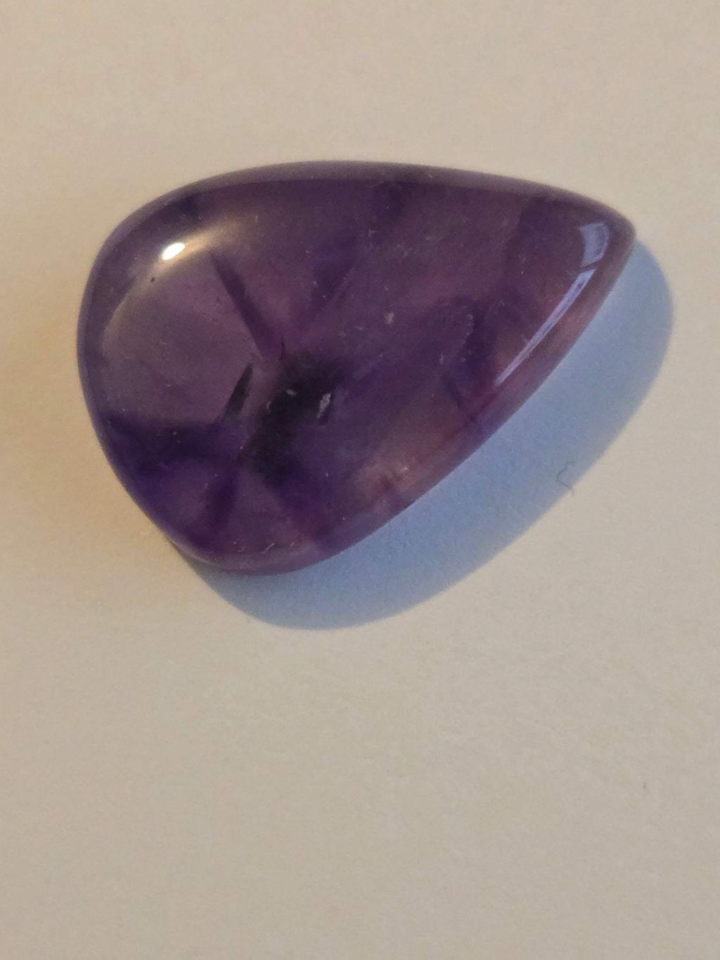 Amethyst pear cabochon