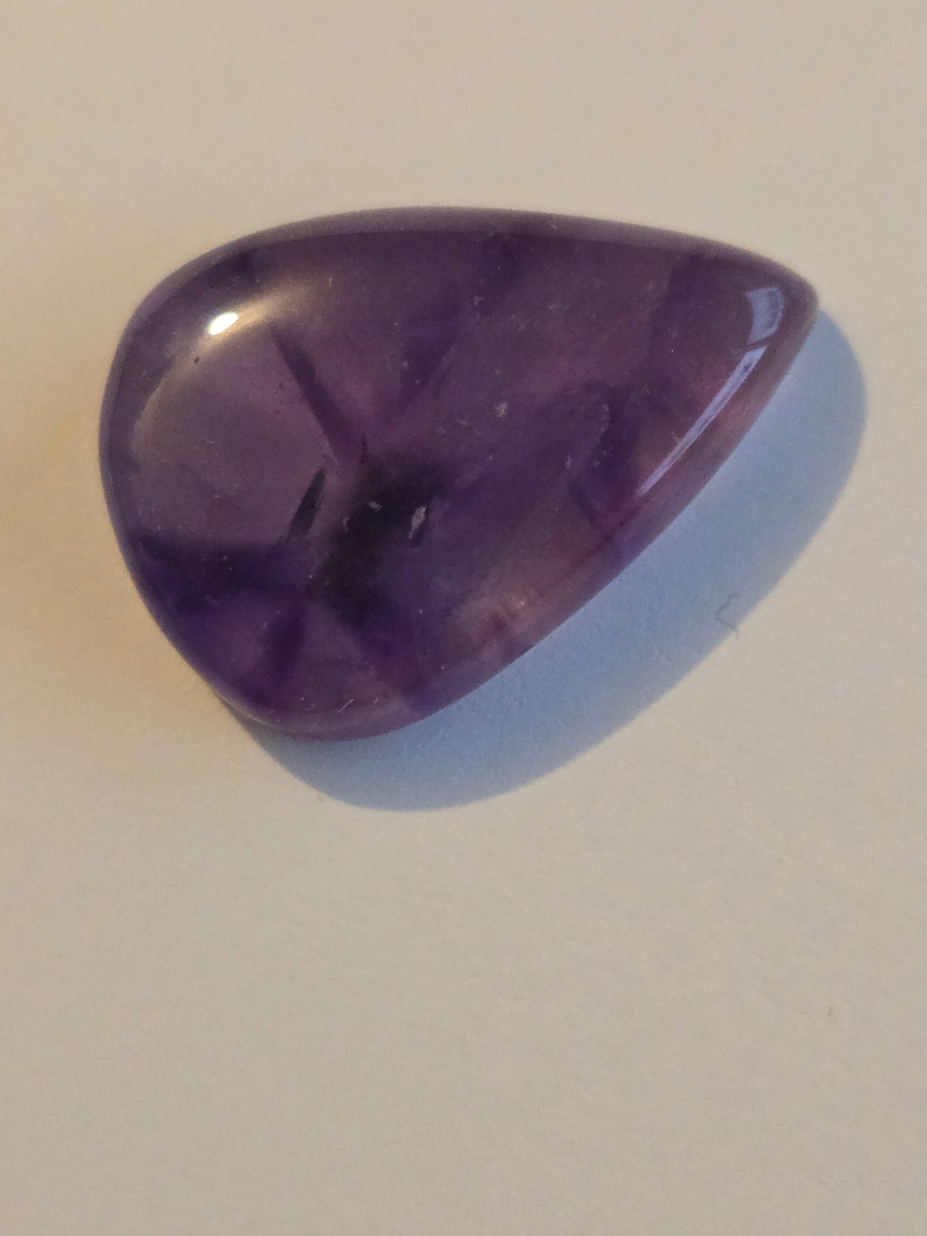 Amethyst pear cabochon