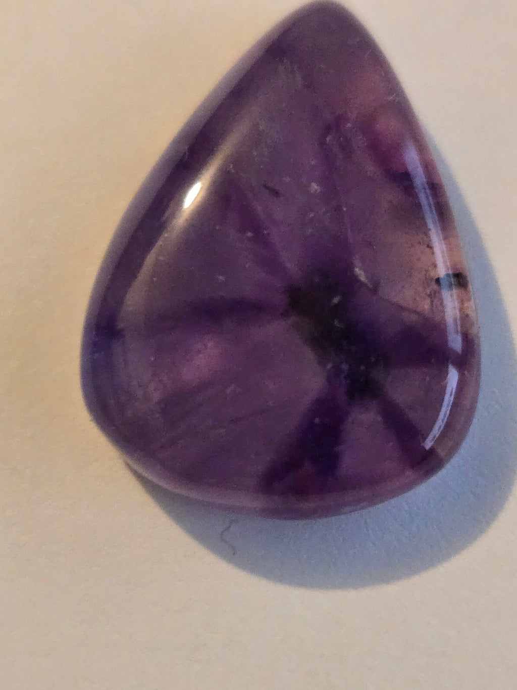 Amethyst pear cabochon