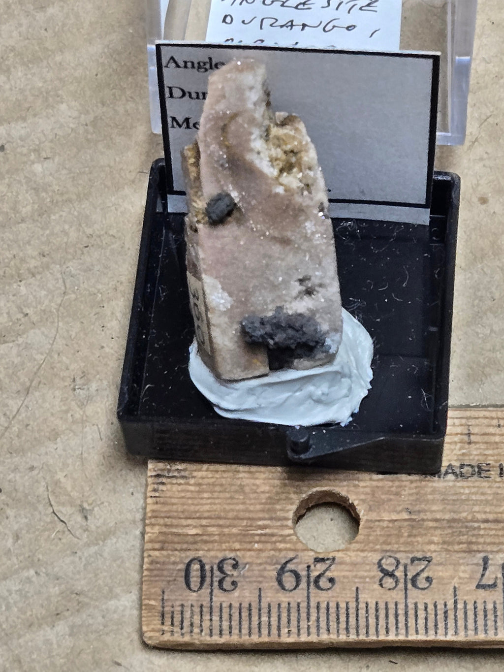 Anglesite crystal