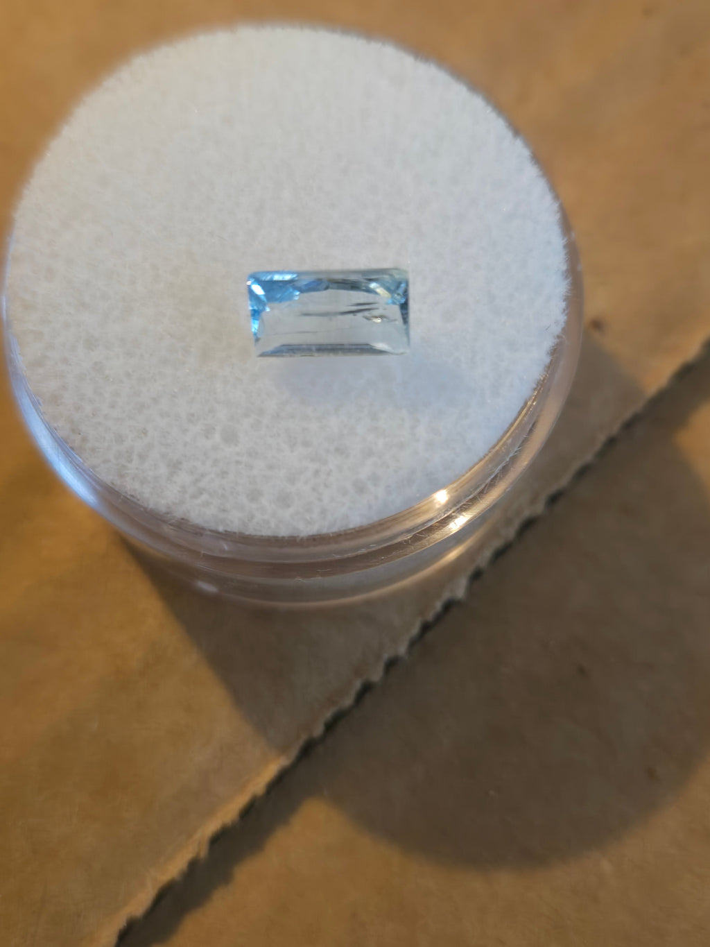 Antero aquamarine facet