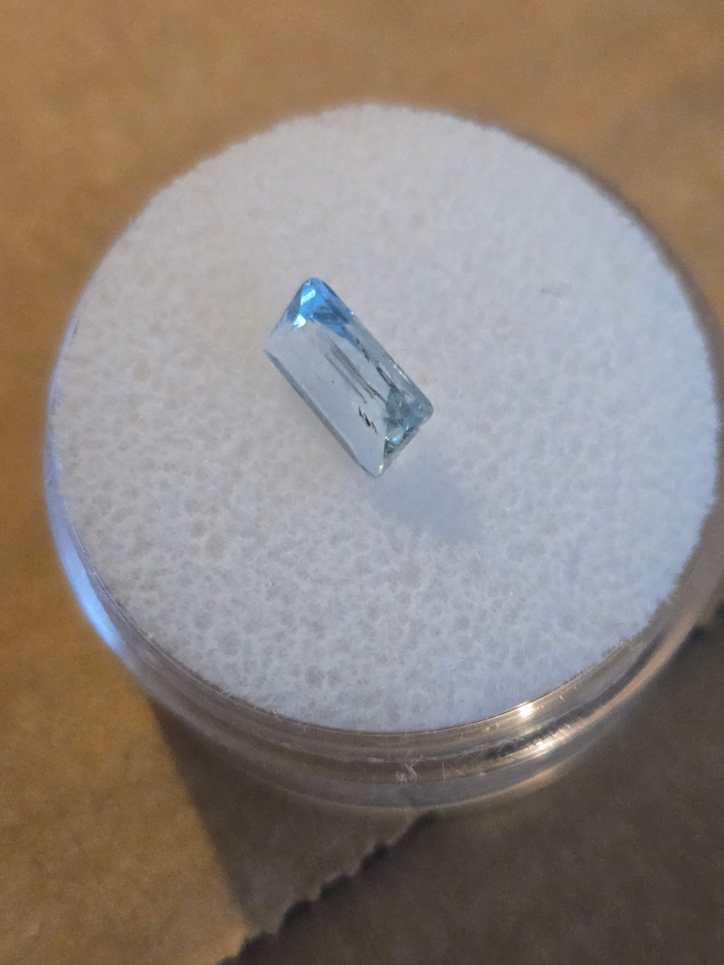 Antero aquamarine facet