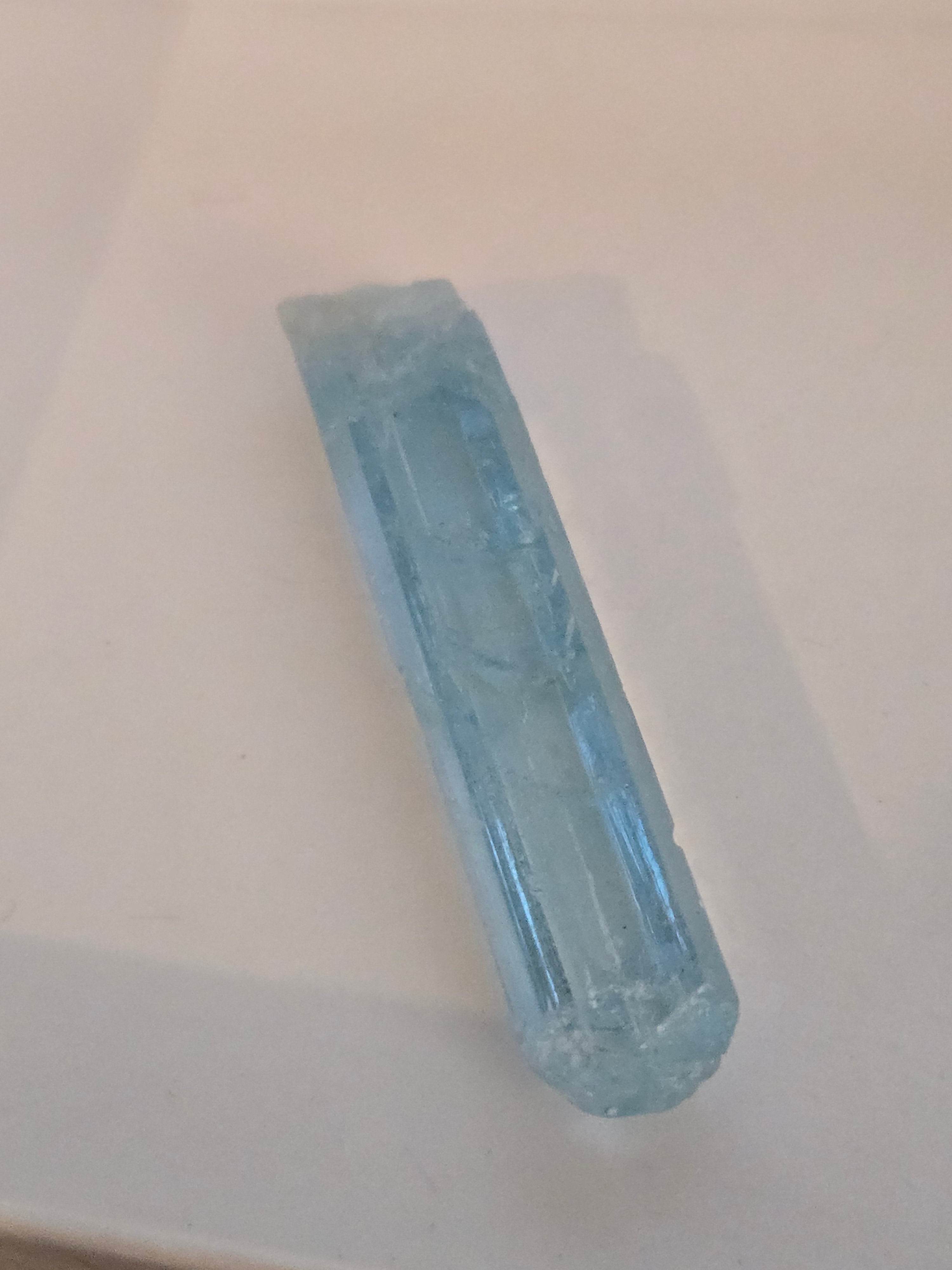 Aquamarine gem crystal
