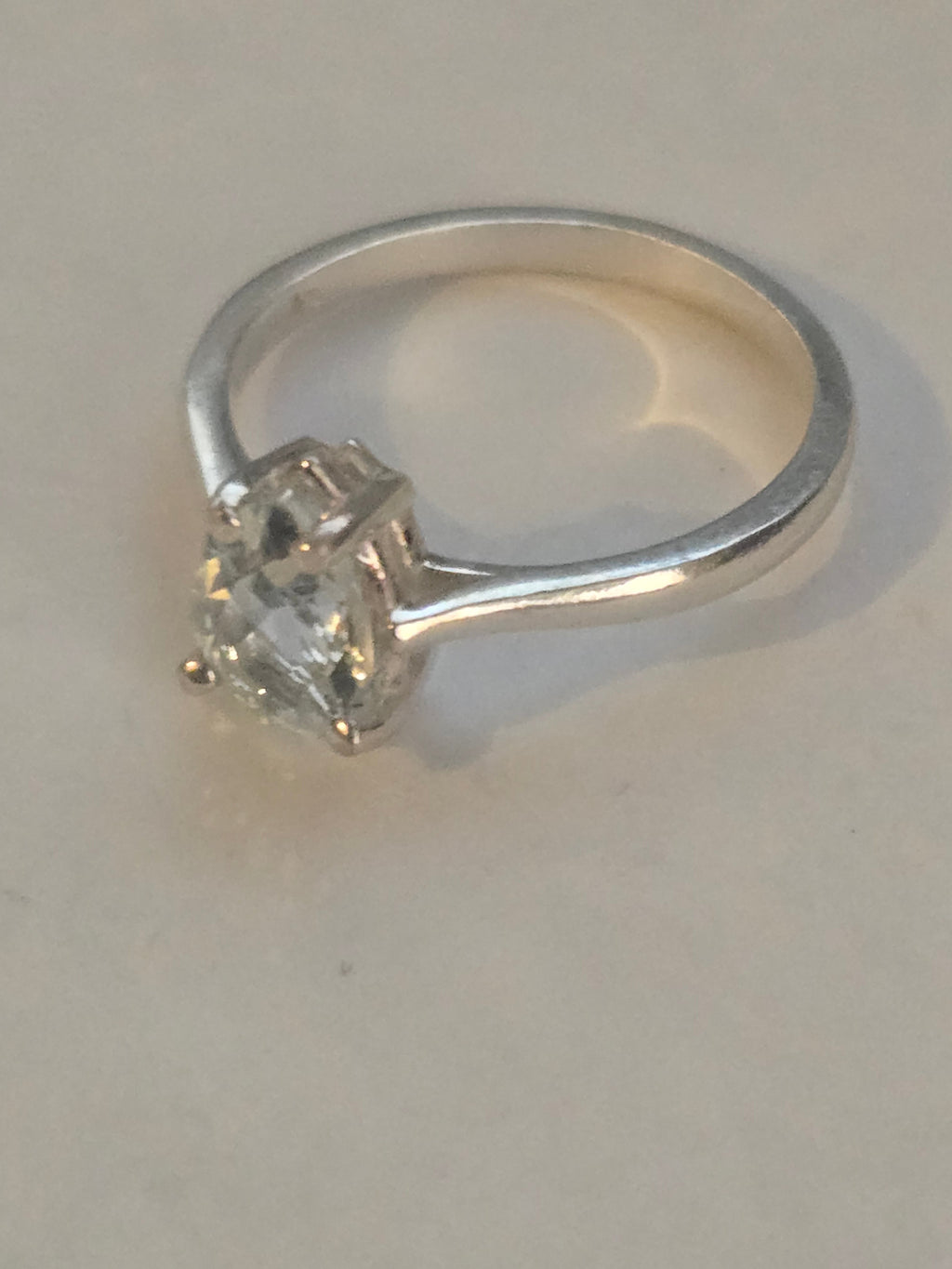 Aquamarine Pear Ring