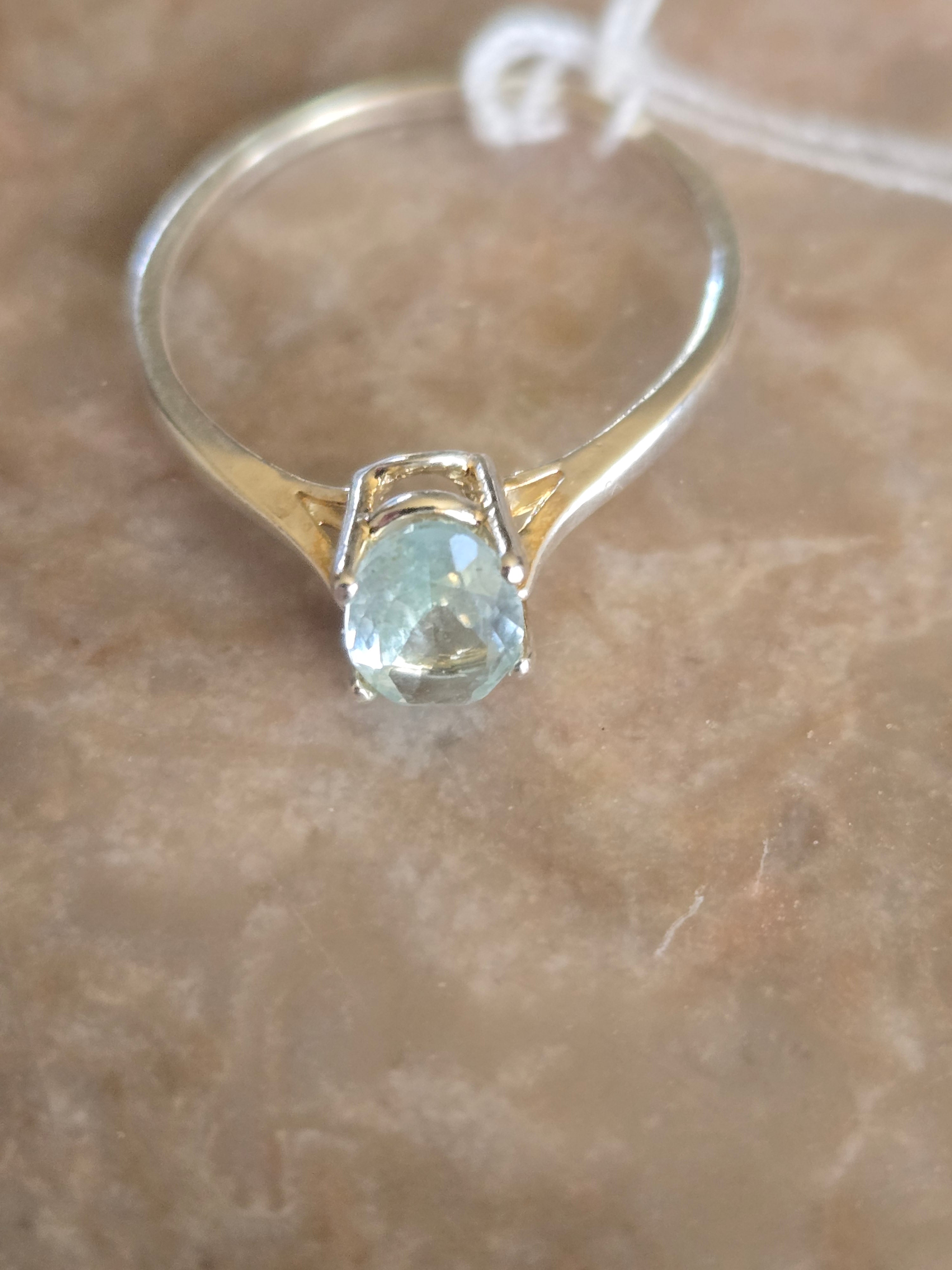 Aquamarine ring