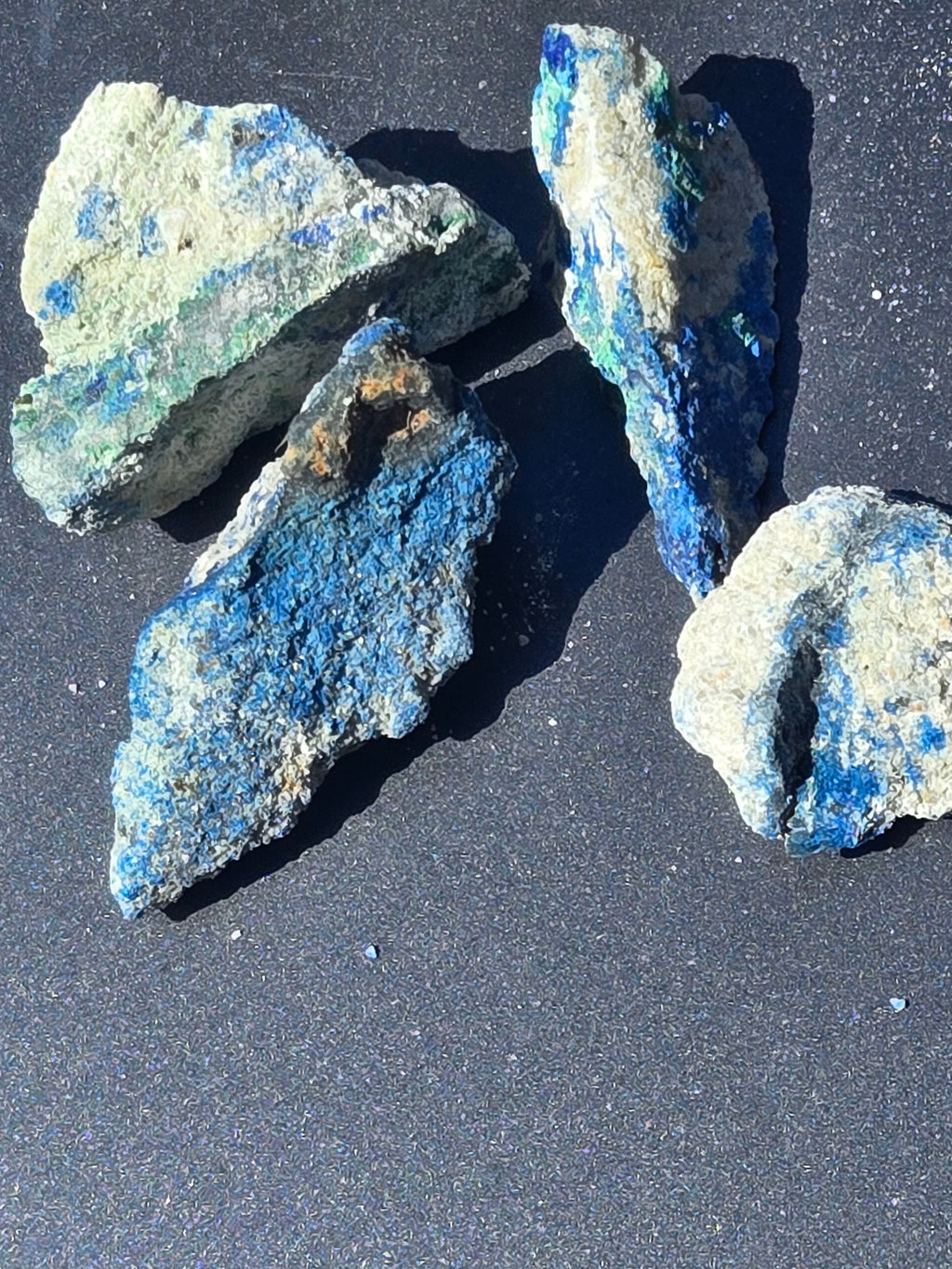 Azurite Malachite chalcocite