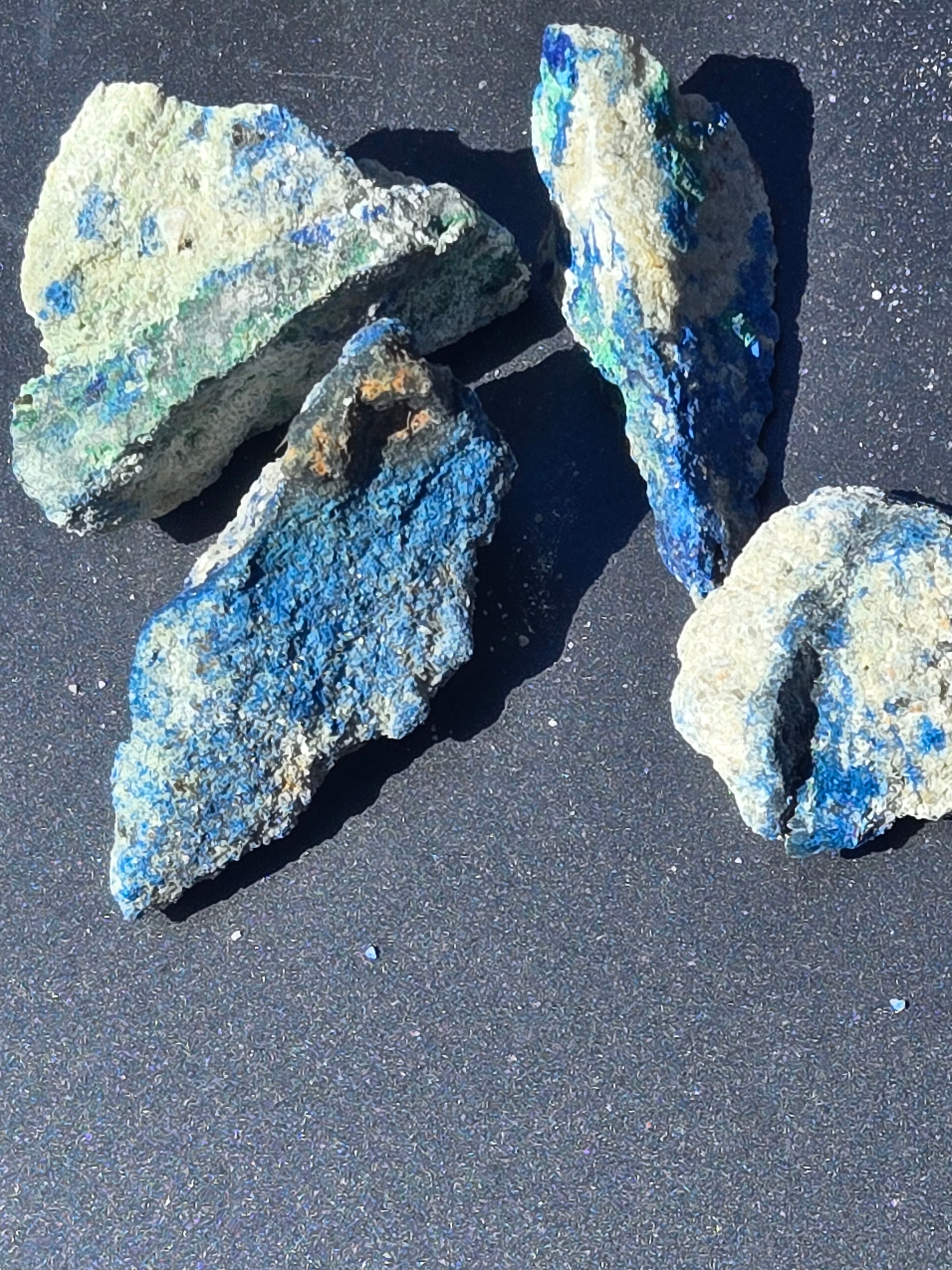 Azurite Malachite chalcocite