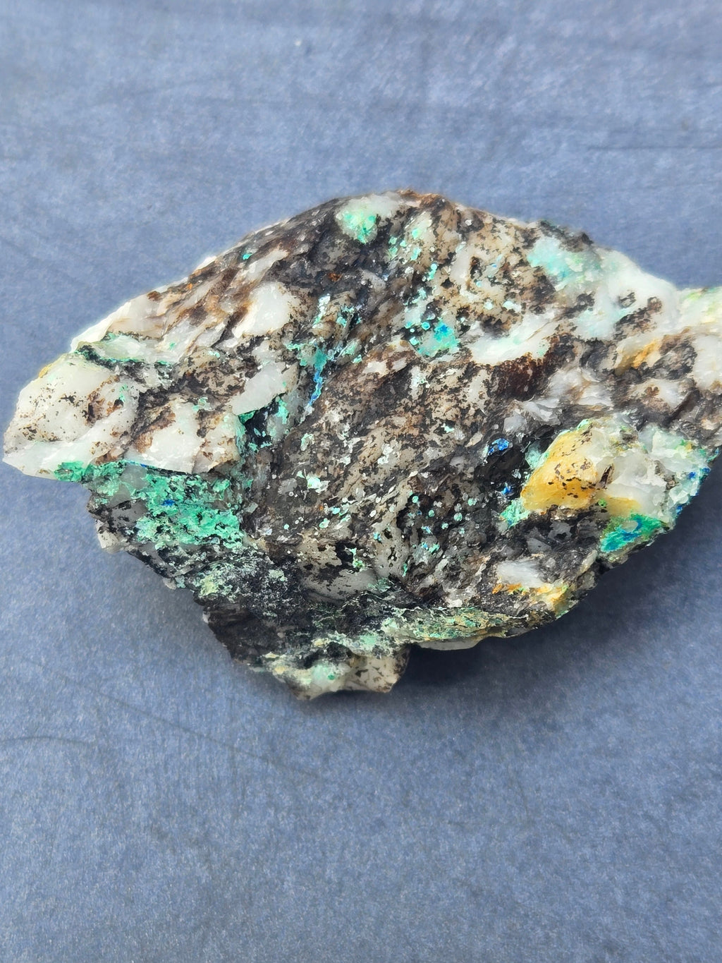 Azurite Malachite Hubnerite