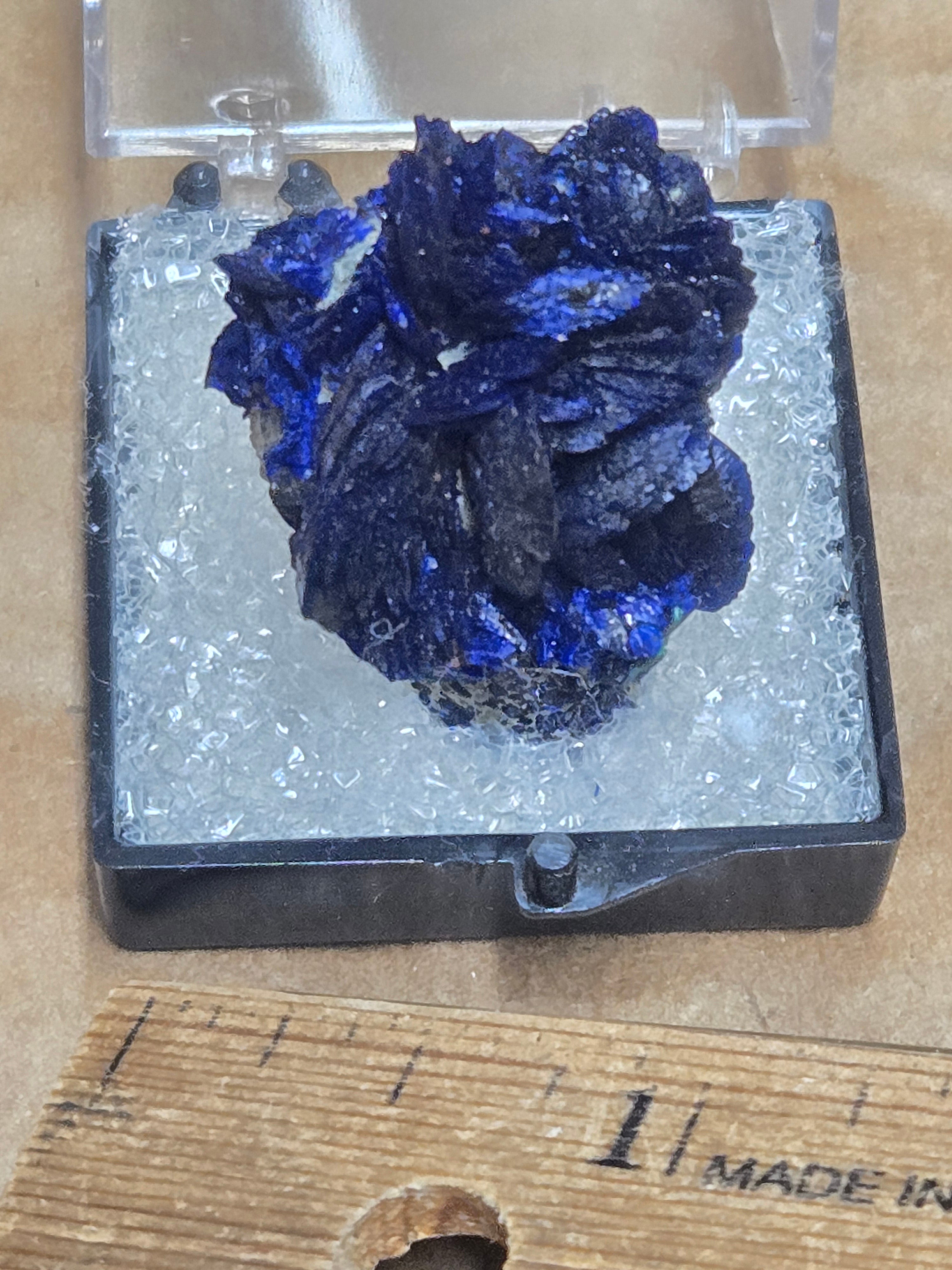 Azurite rosette from Morenci
