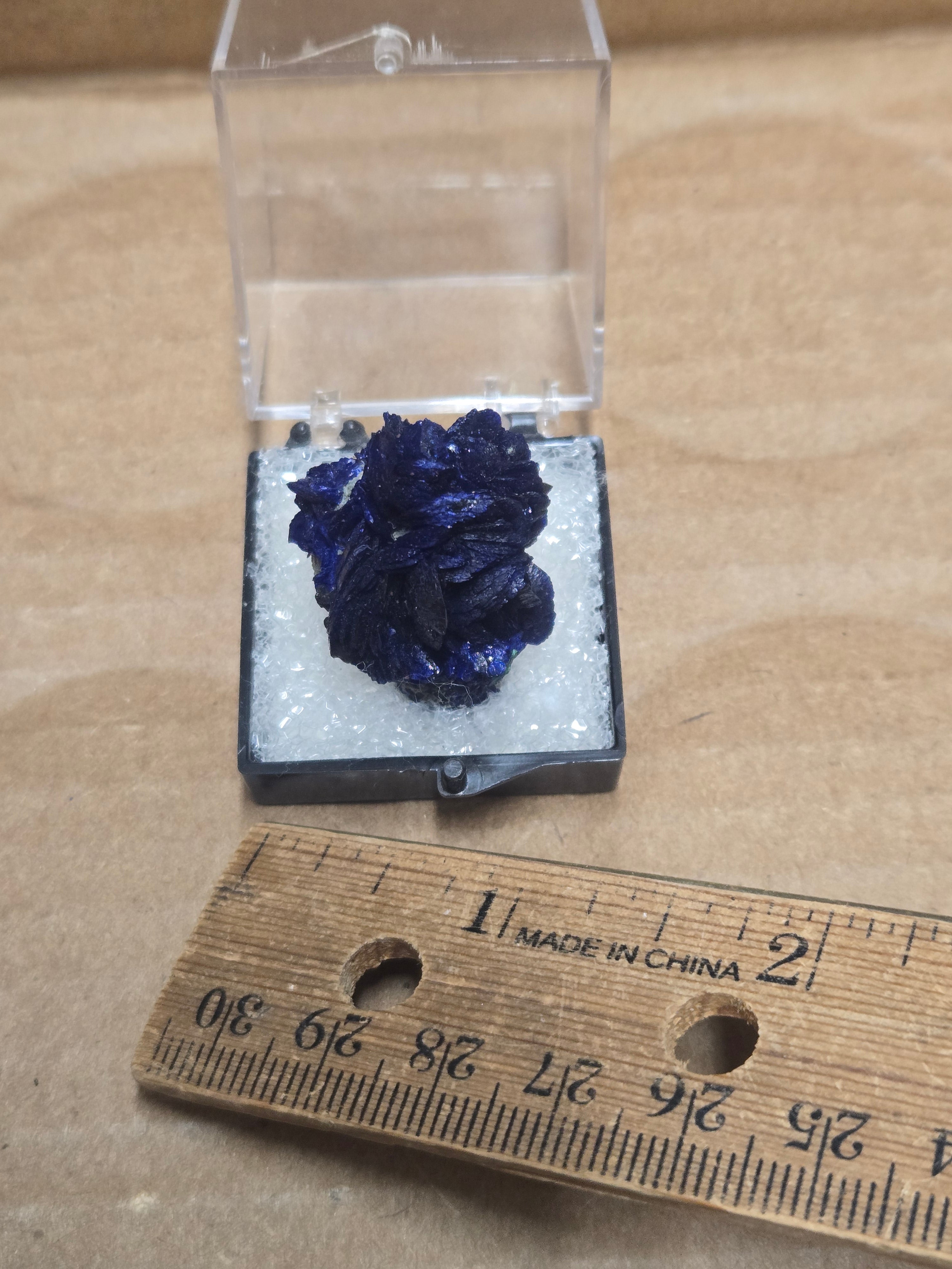 Azurite rosette from Morenci