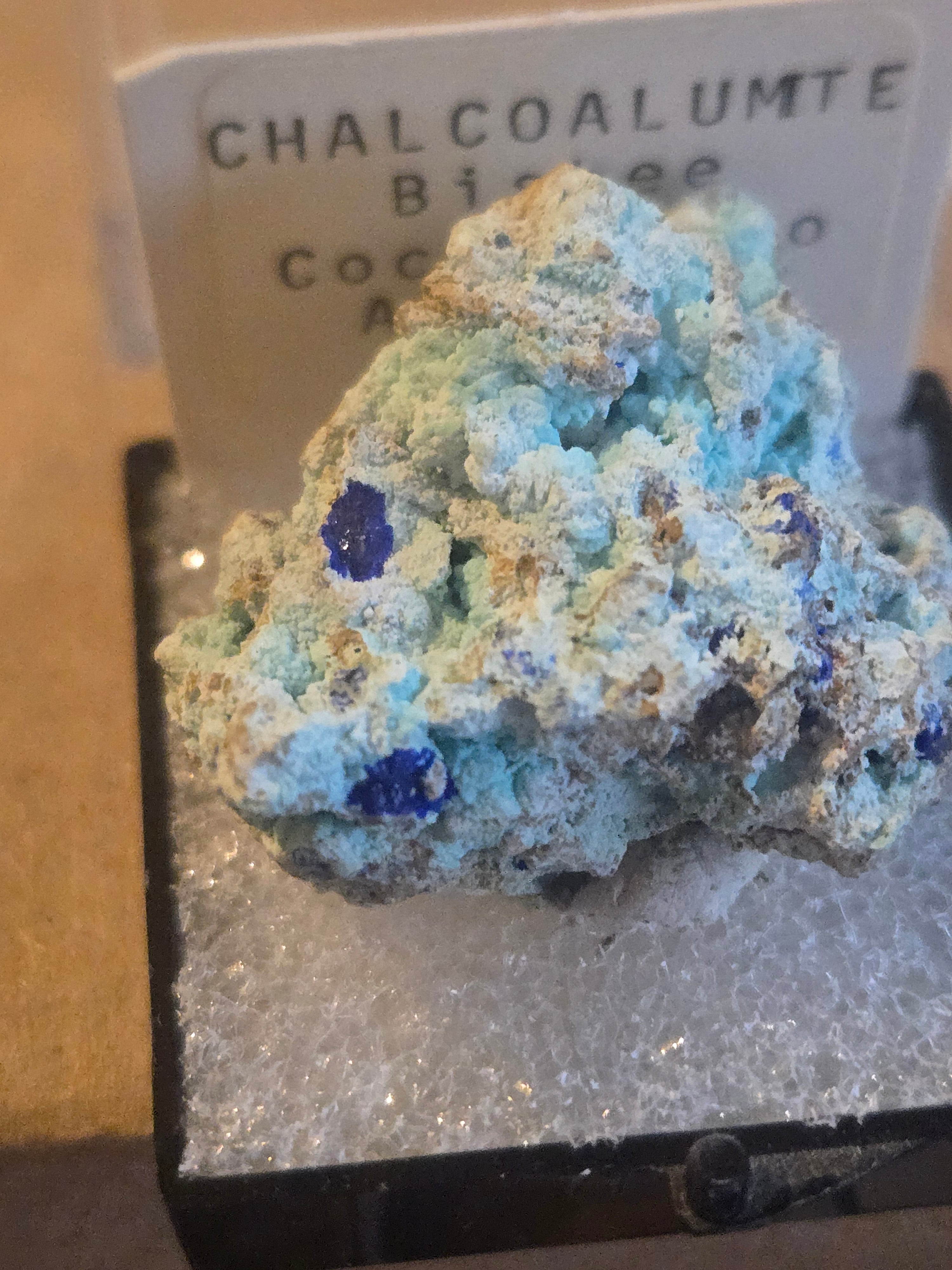 Azurite with chalcoalumite
