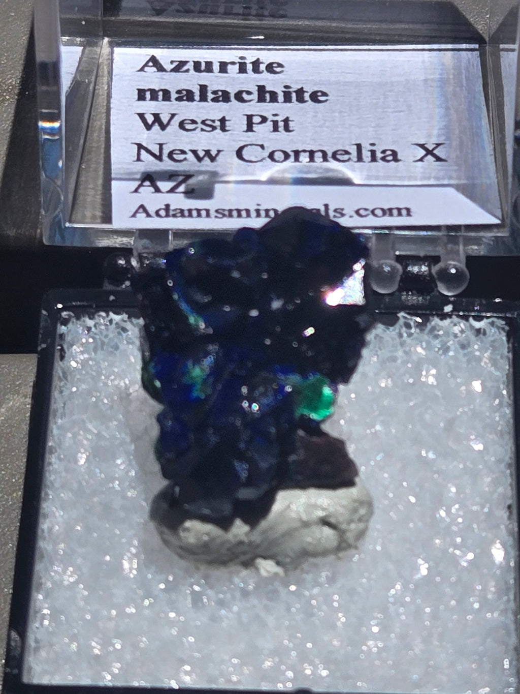 Azurite with Malachite