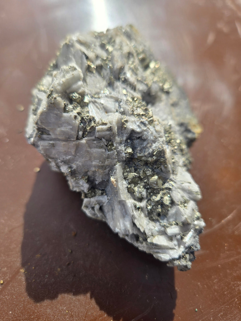 Barite with pyrite