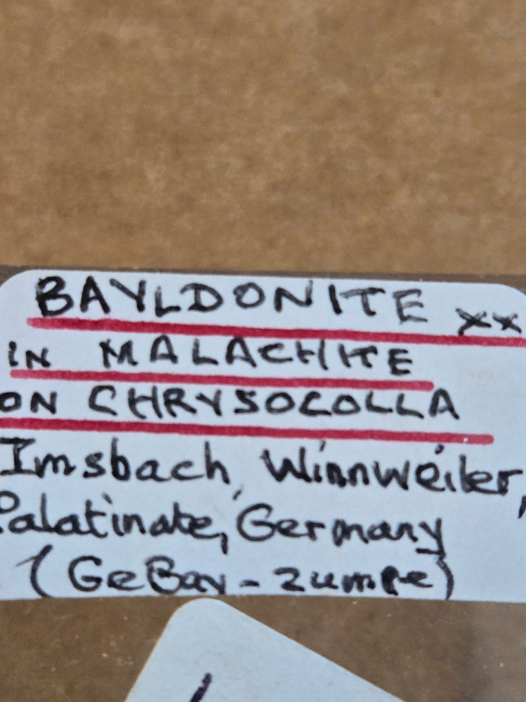 Bayldonite Malachite chrysocolla