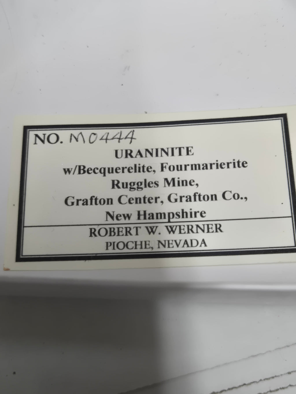 Becquerelite uraninite specimen