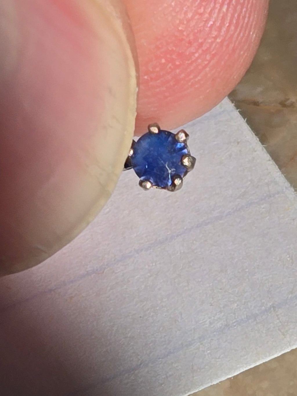 Benitoite pendant