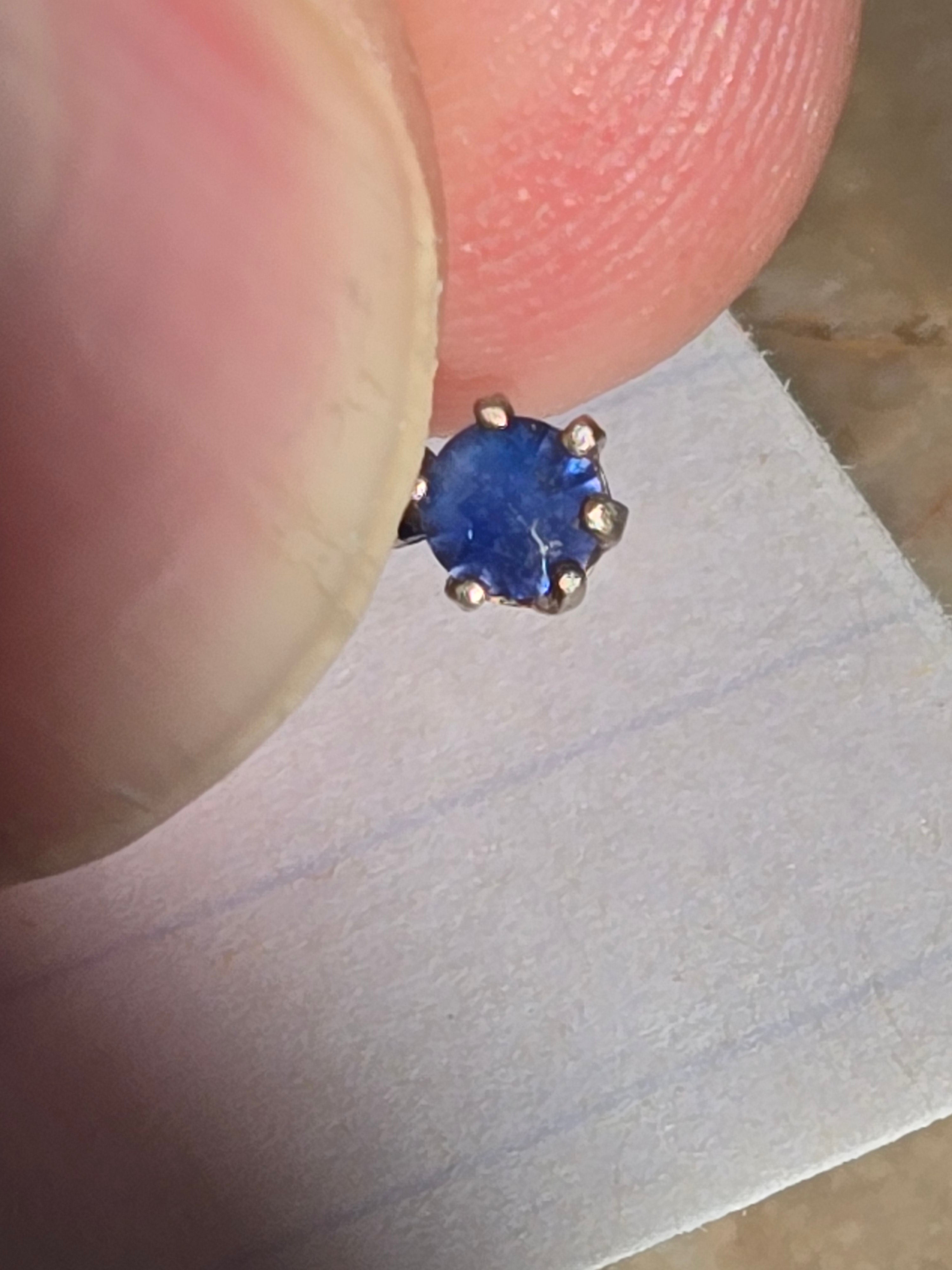 Benitoite pendant