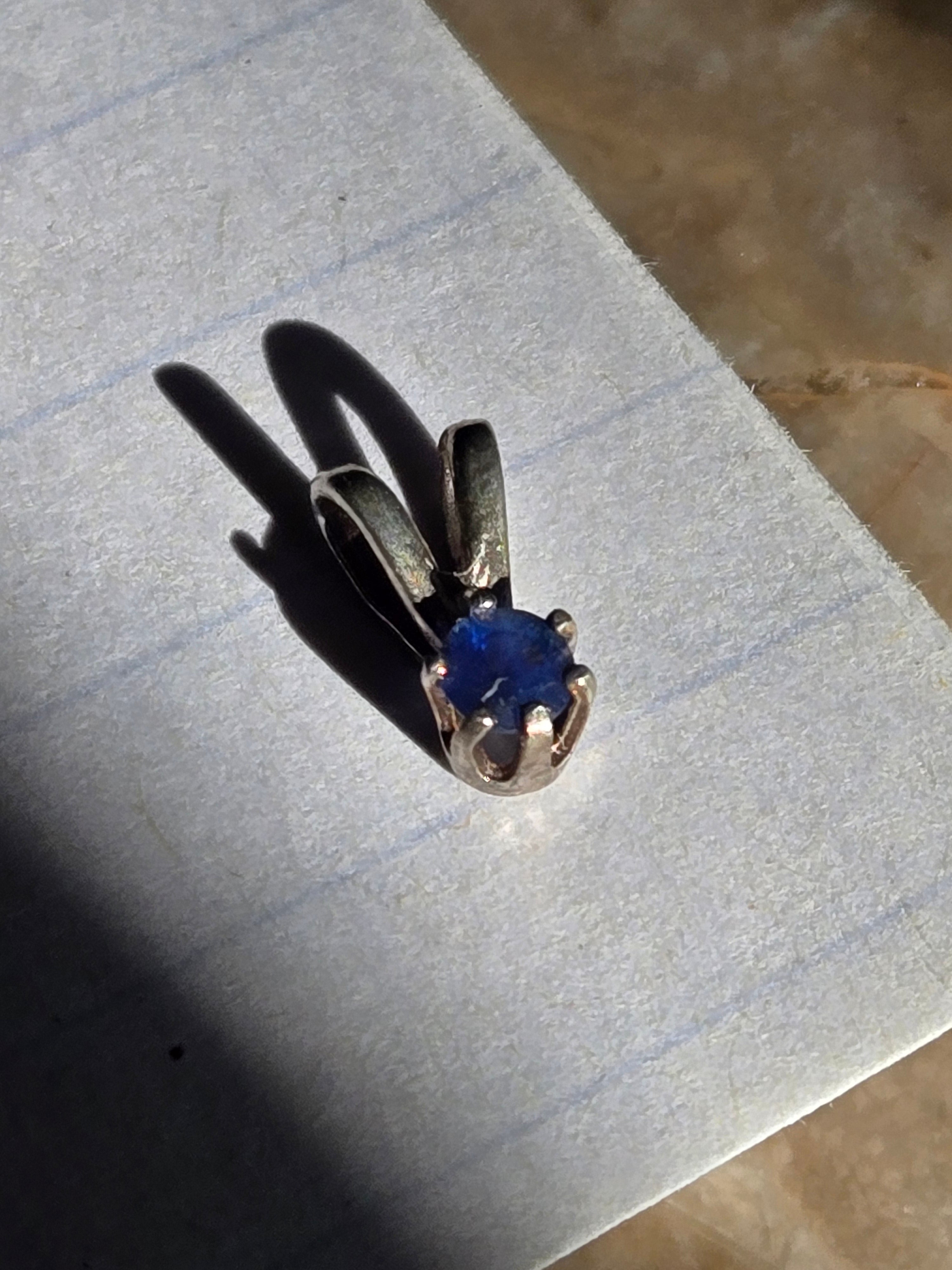 Benitoite pendant