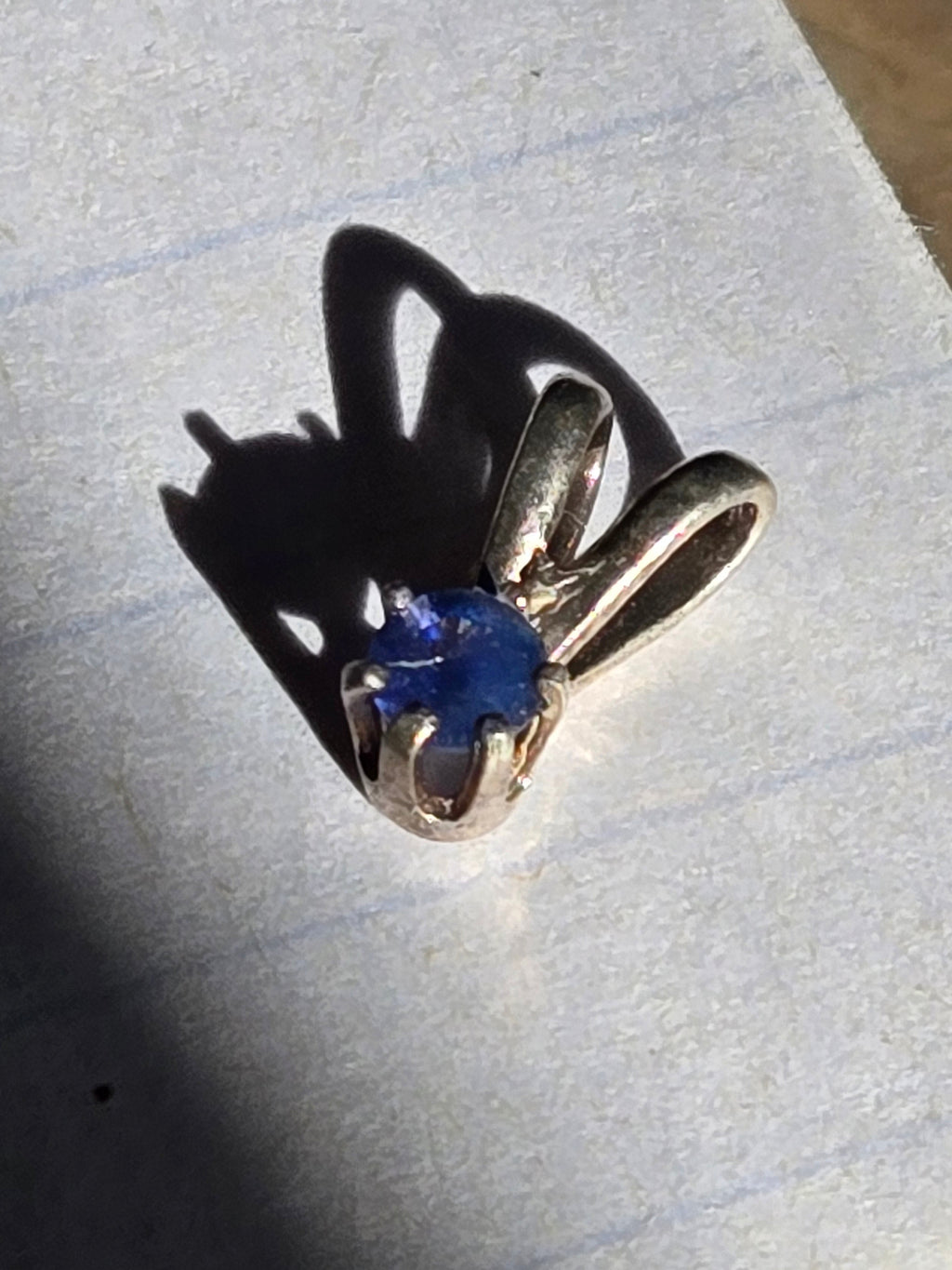Benitoite pendant