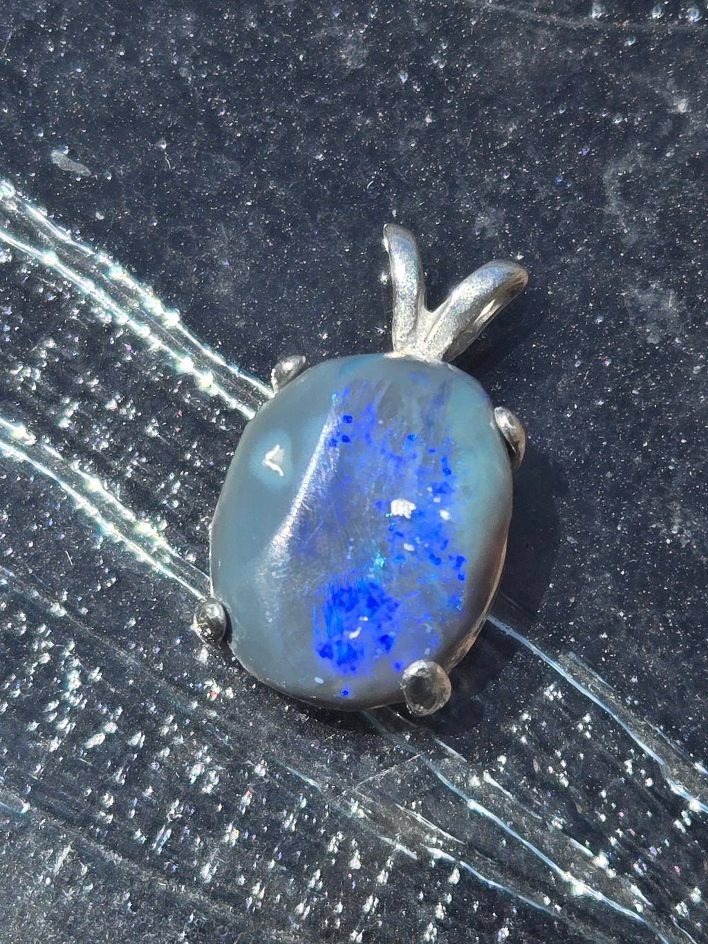 Black Opal pendant