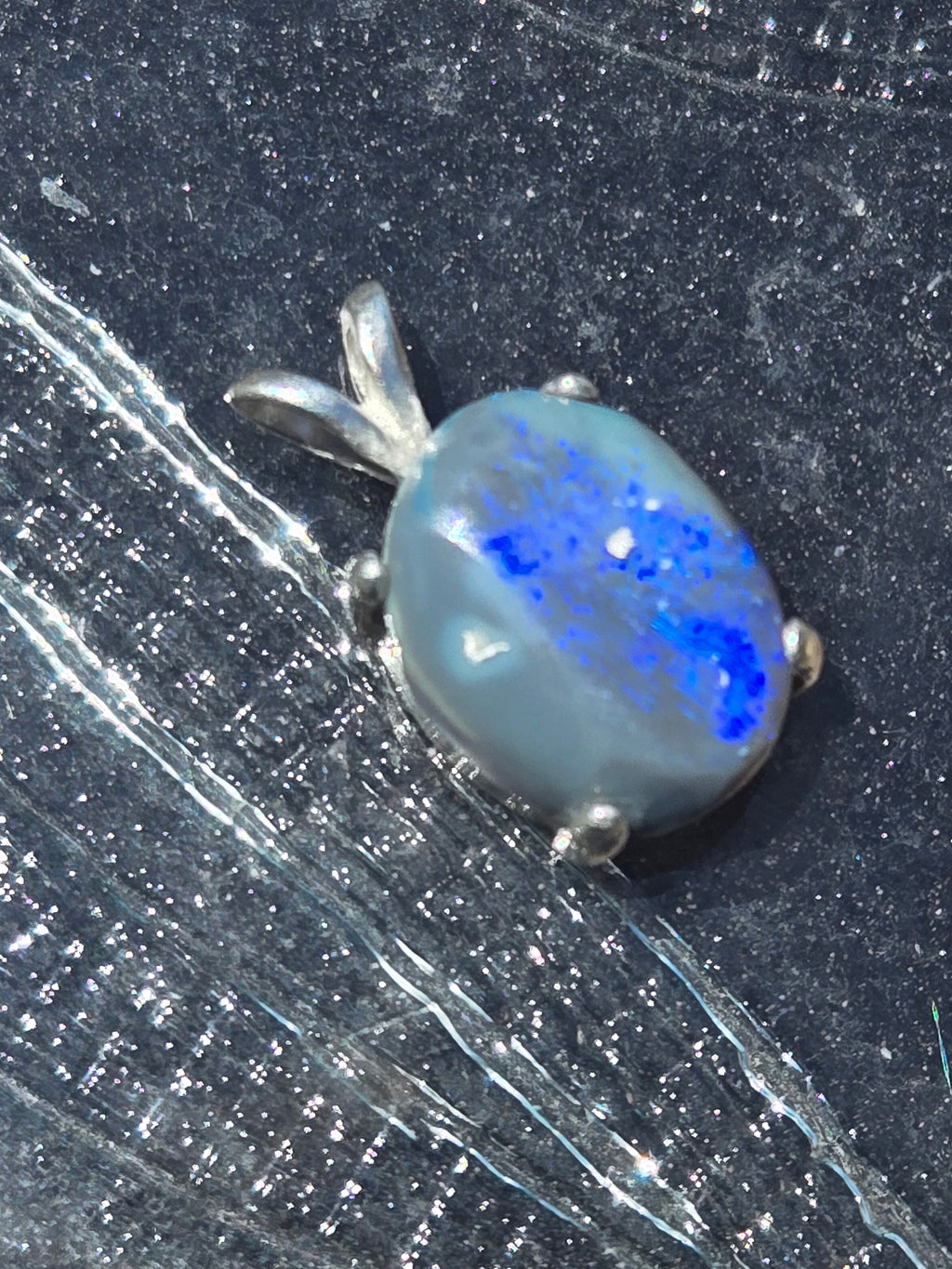 Black Opal pendant
